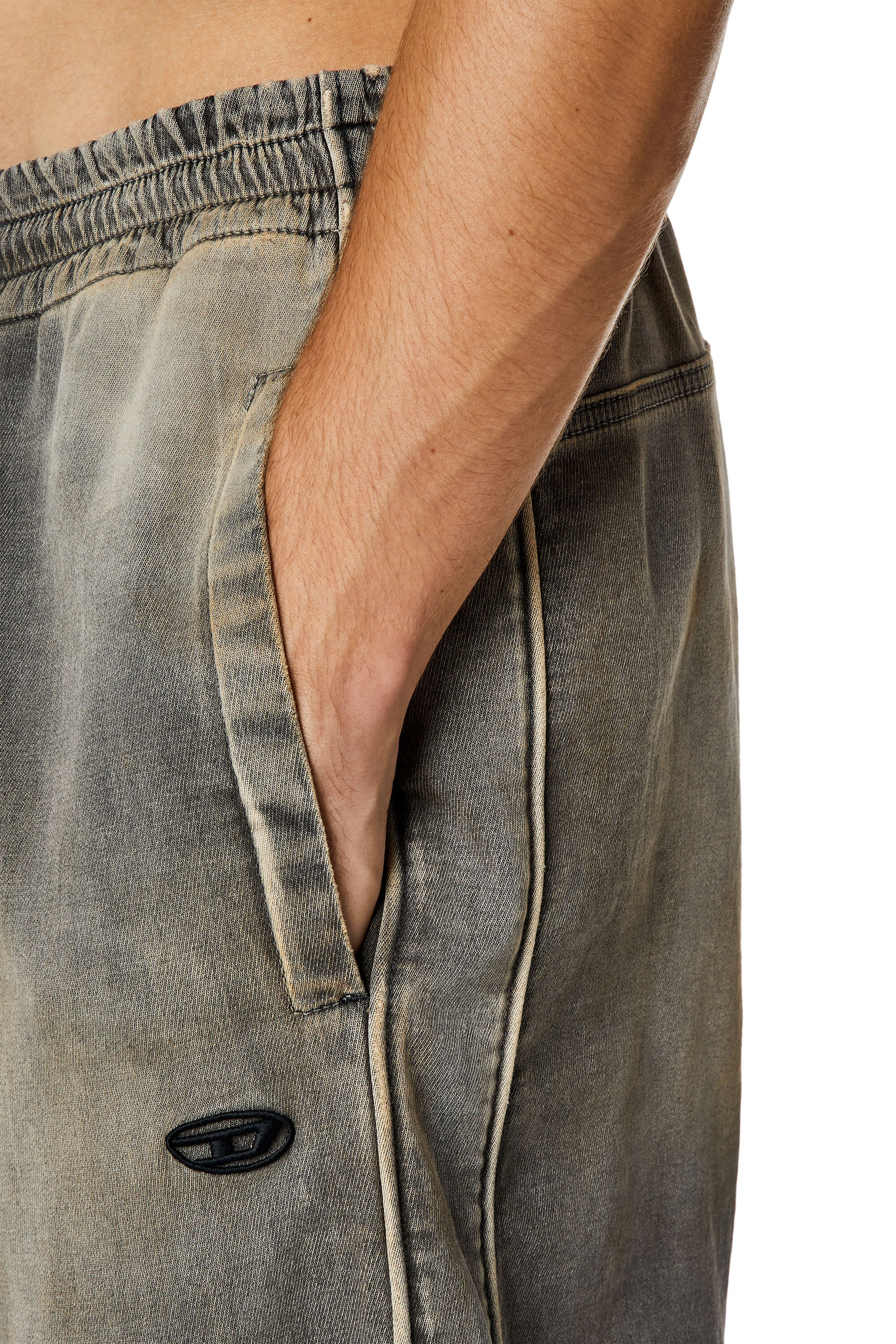 Diesel - Relaxed D-Martyans Track Denim 068HT Homme, Gris - Image 5