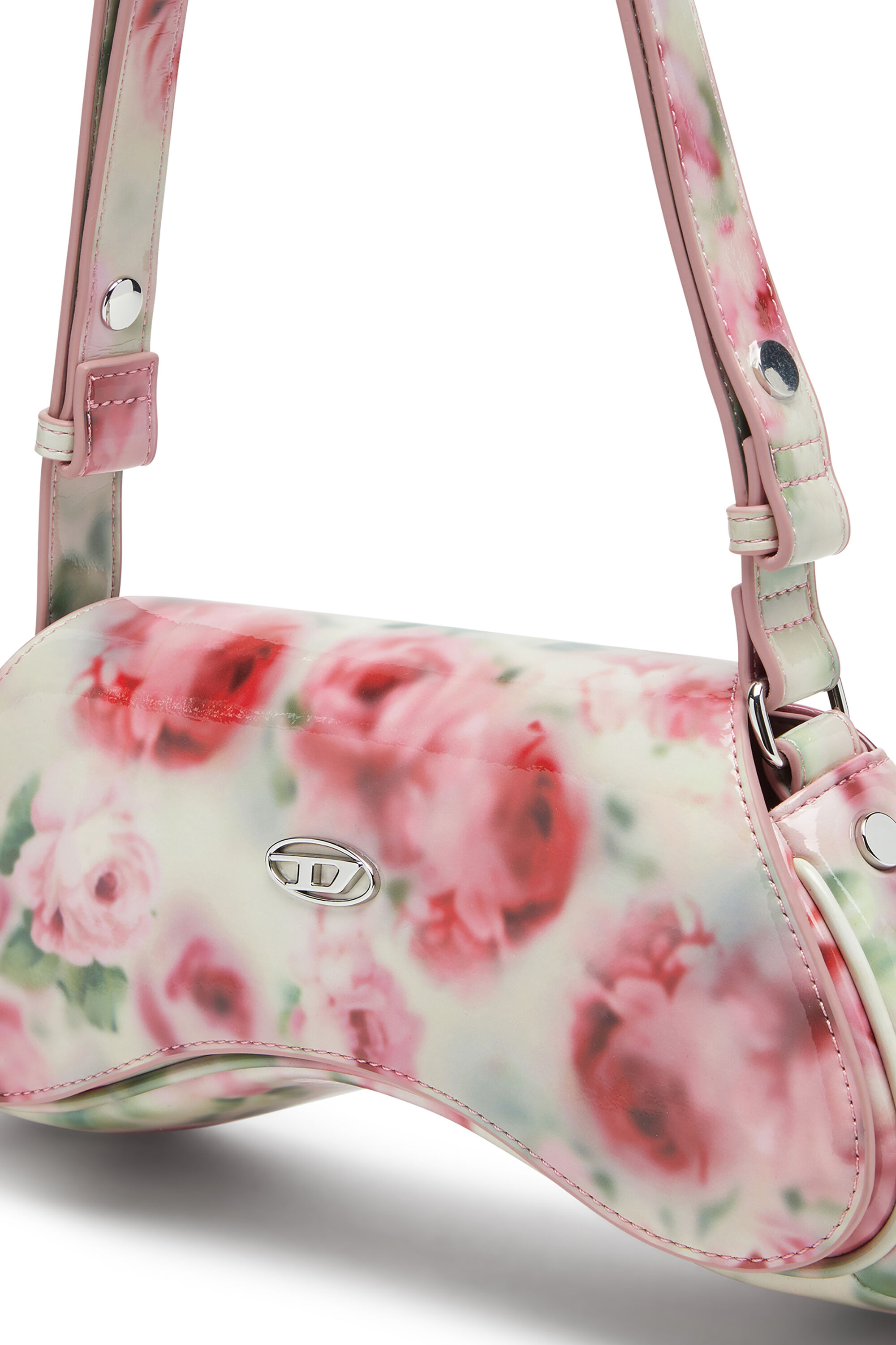 Women's Play-Glossy printed crossbody bag | Multicolor | Diesel