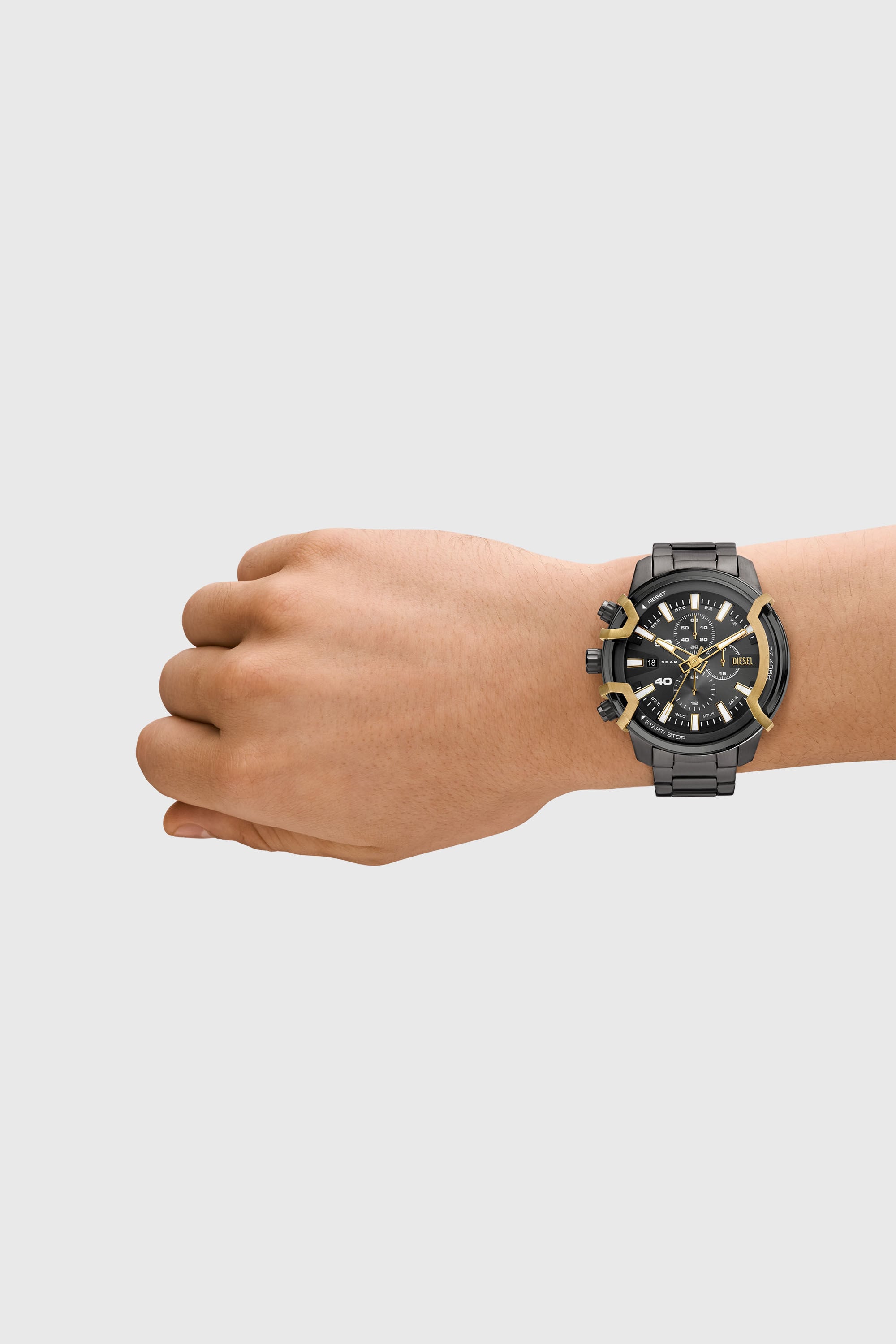 時計 DIESEL Griffed Two-Tone Stainless Steel Men's Griffed Two-Tone Stainless Steel Watch | Grey | Diesel US