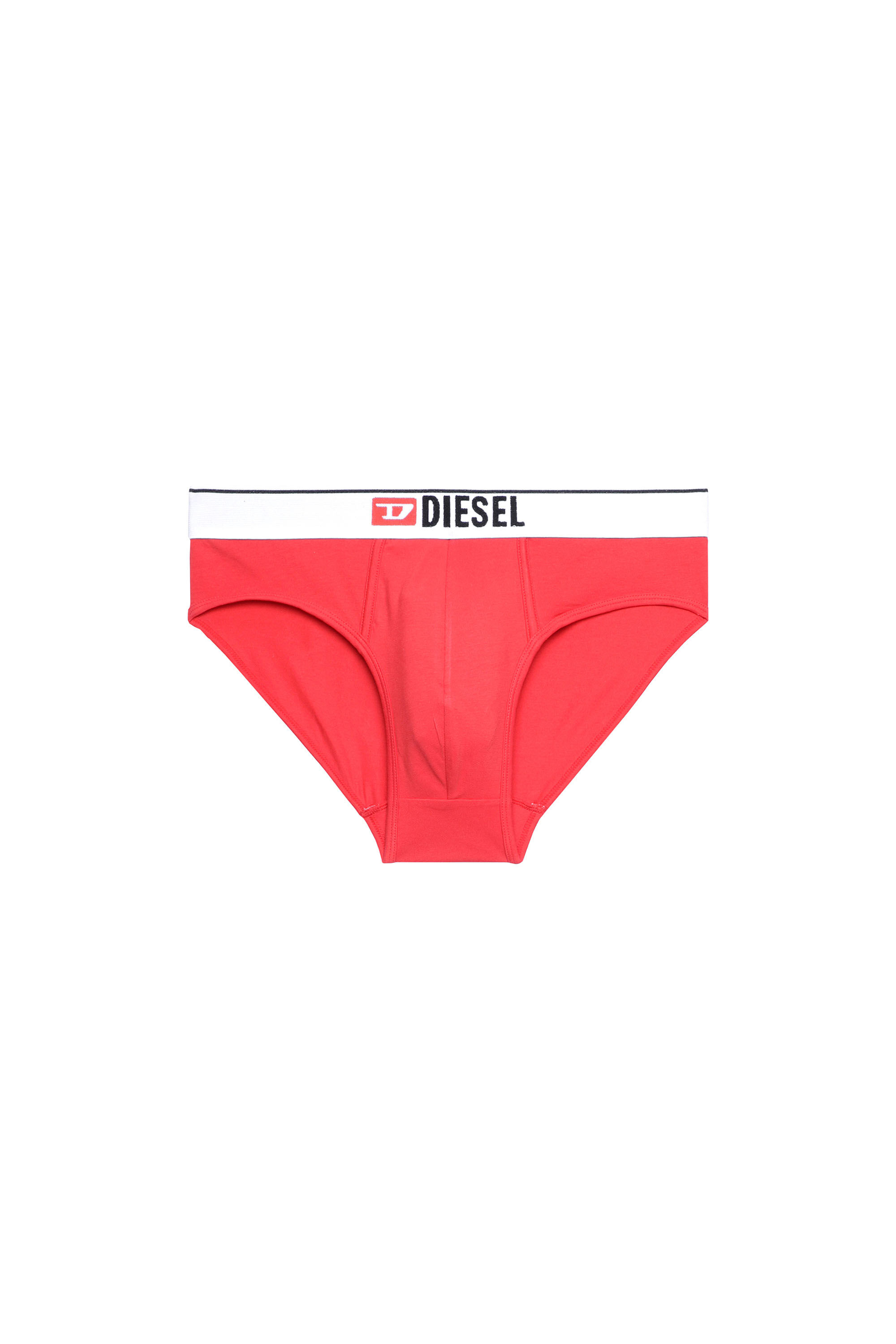 Diesel - UMBR-ANDRE, Slip avec taille à logo sur le devant Homme in Rouge - 1