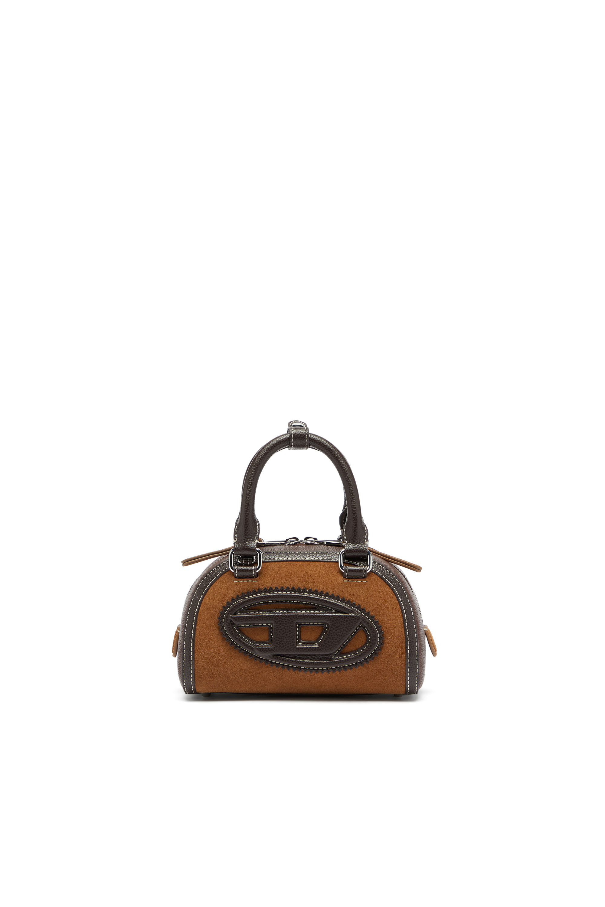 Women's 1DR Dome - Small bowling bag in suede and grainy PU