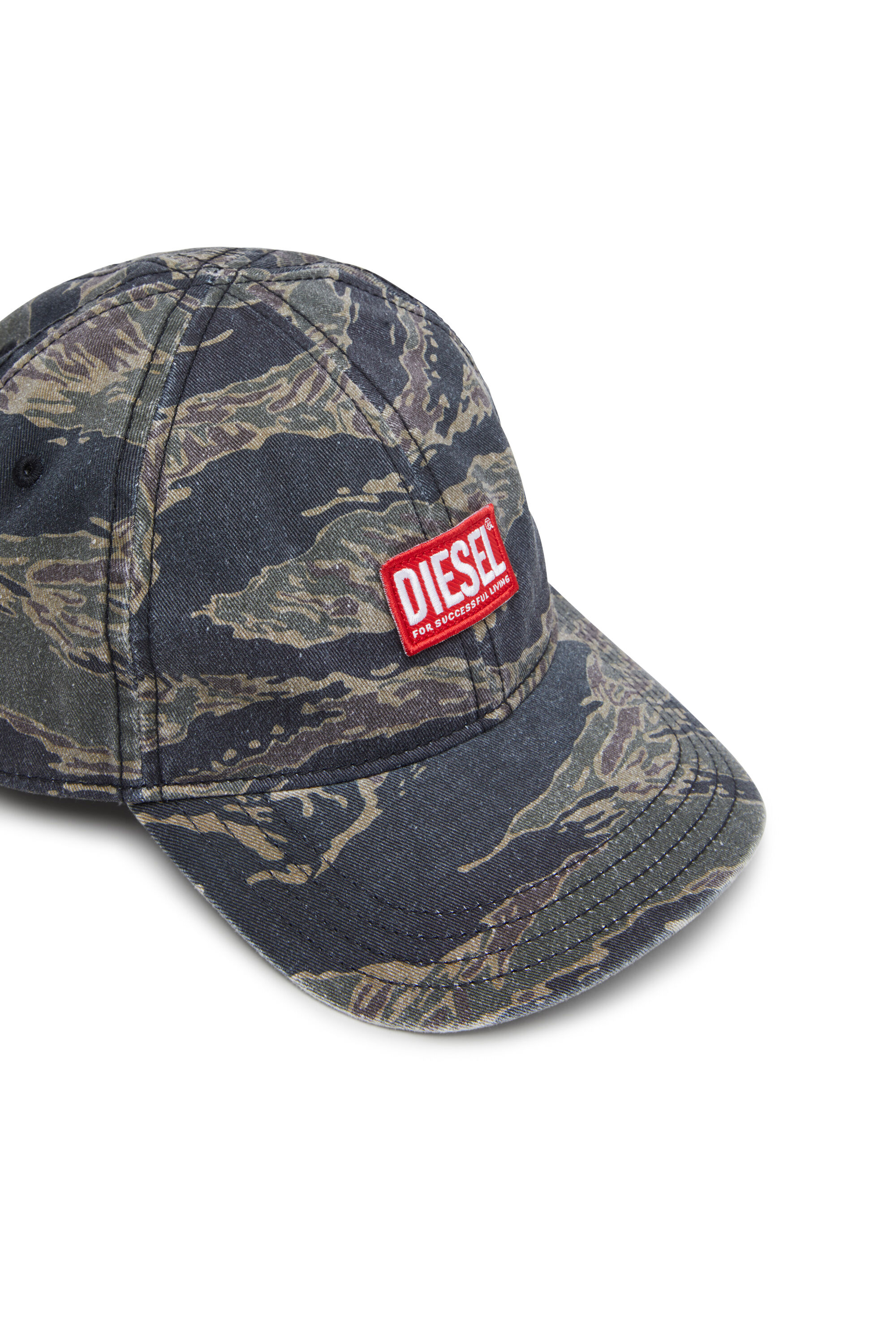 Men's Baseball cap with camo print | Green | Diesel