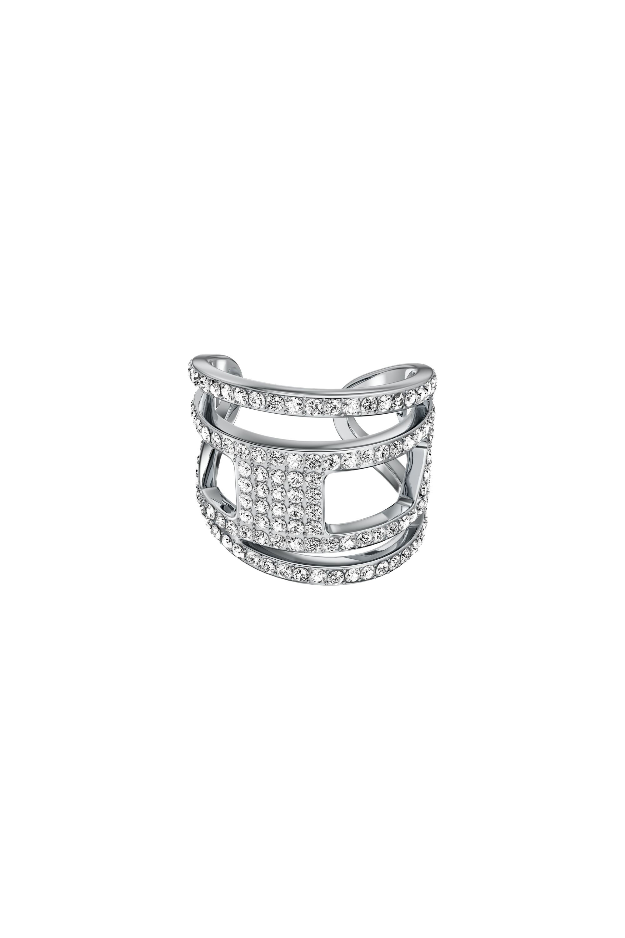 Diesel - DX1705040 JEWELLERY, Anillo D band de acero inoxidable con brillo Unisex in Plateado - 3