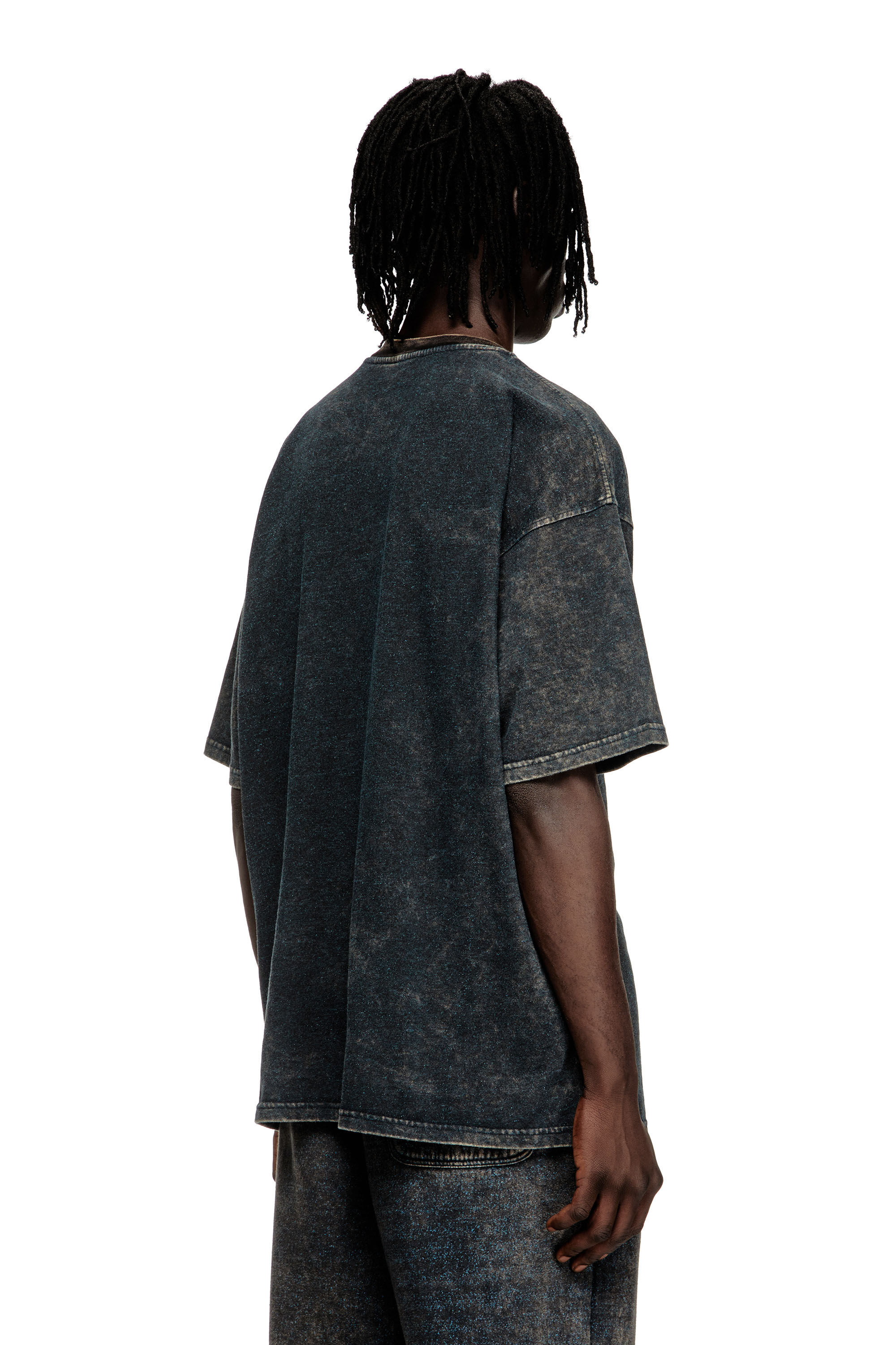 Men's Jersey t-shirt with logo | Black | Diesel