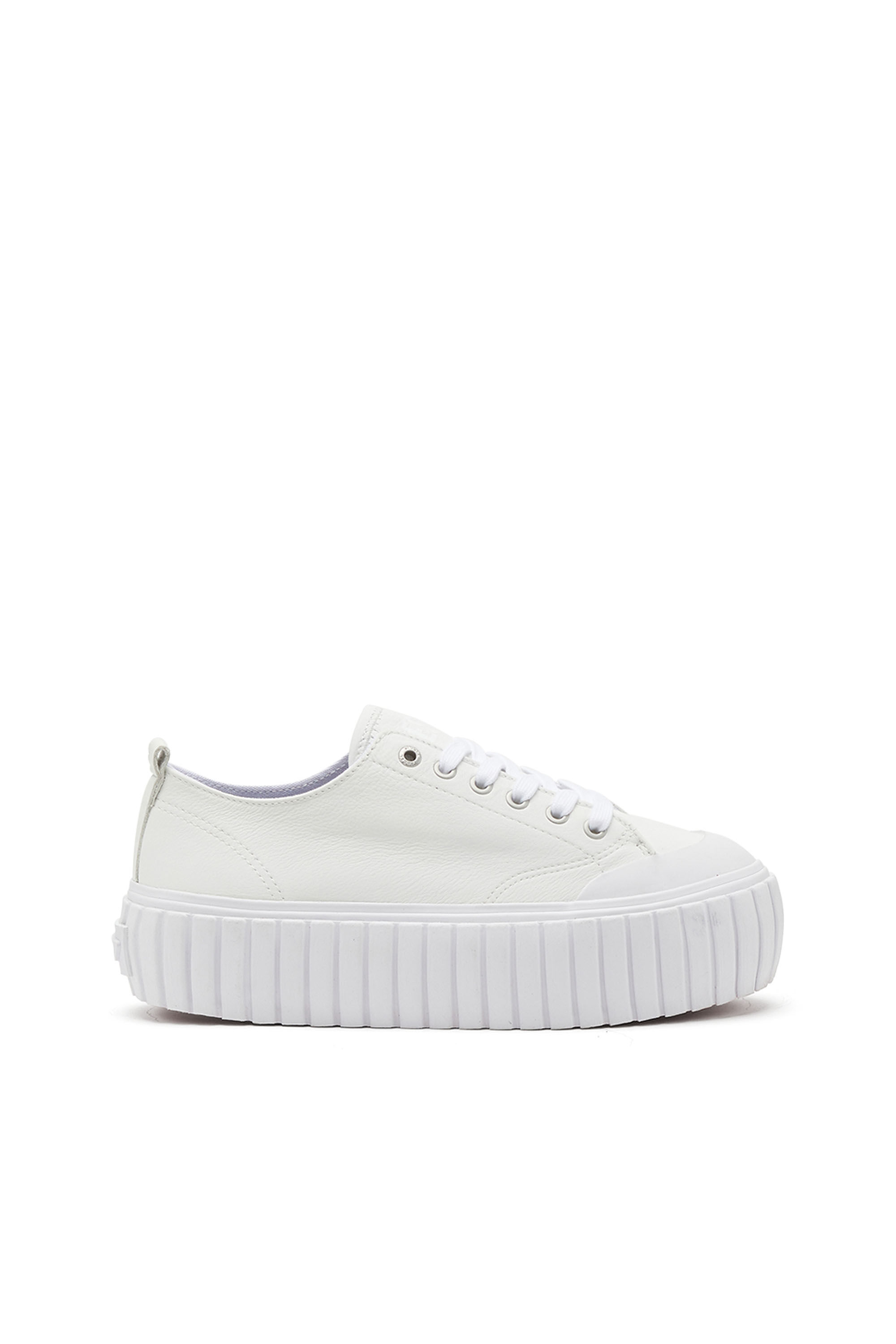 S-HANAMI LOW W Woman: Low-top flatform sneaker in leather