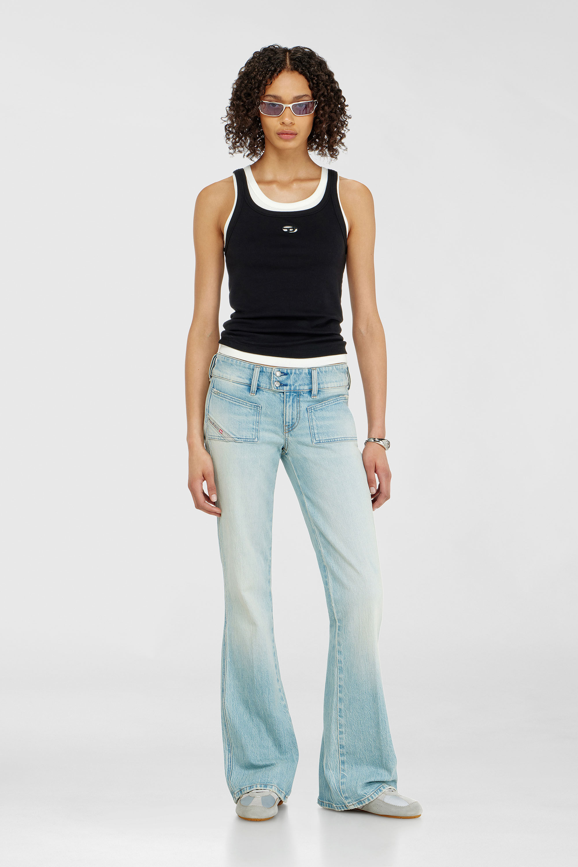 Women's Bootcut Jeans | Low Waist D-Hush | Light Blue | Diesel US