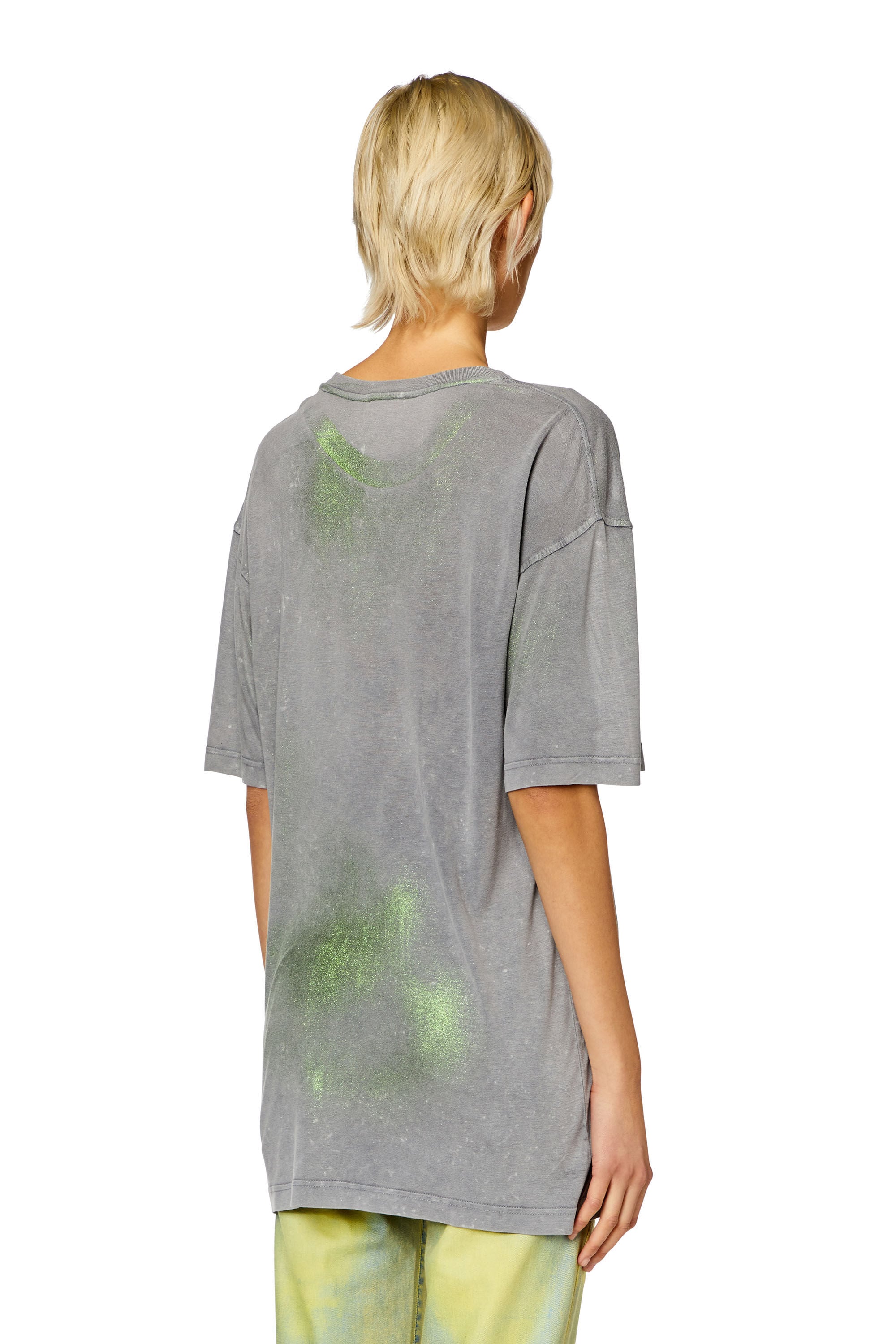 Women's Faded metallic oversized T-shirt | Diesel {{Country}}
