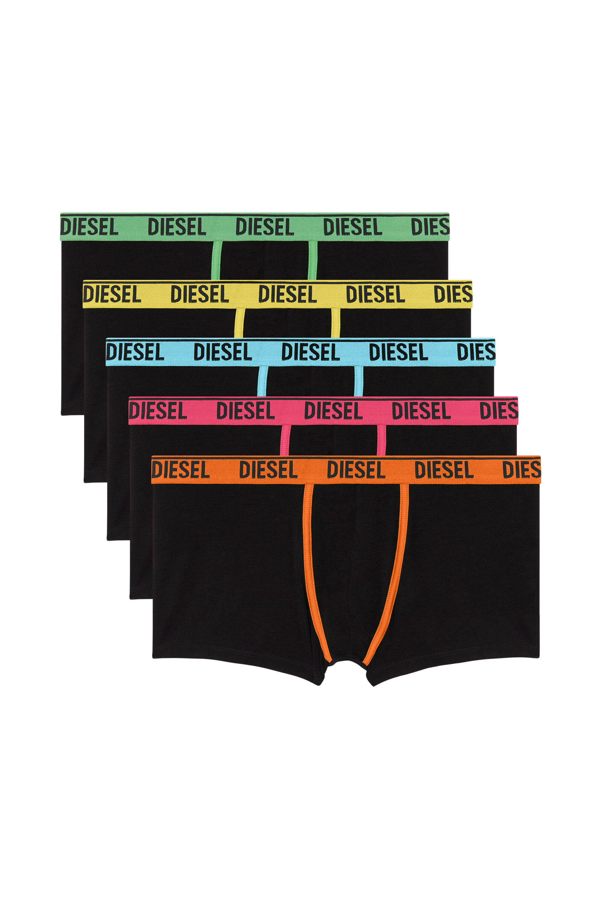 Diesel - UMBX-DAMIENFIVEPACK, Male's Five-pack of mix-colour boxer briefs in Multicolor/Black - 4