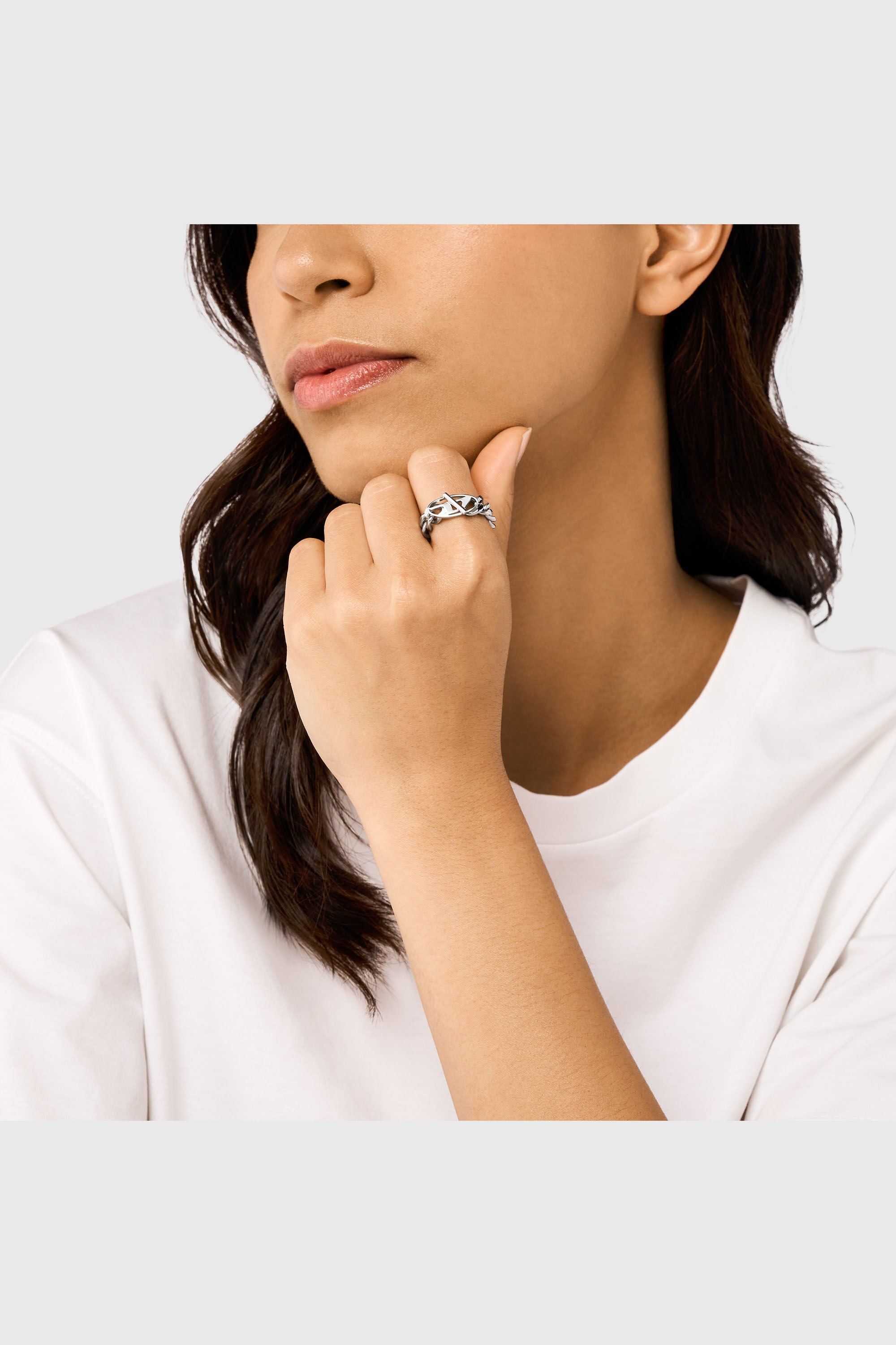 Diesel - DX1533040, Anillo de cadena suave de acero inoxidable Unisex in Plateado - 3