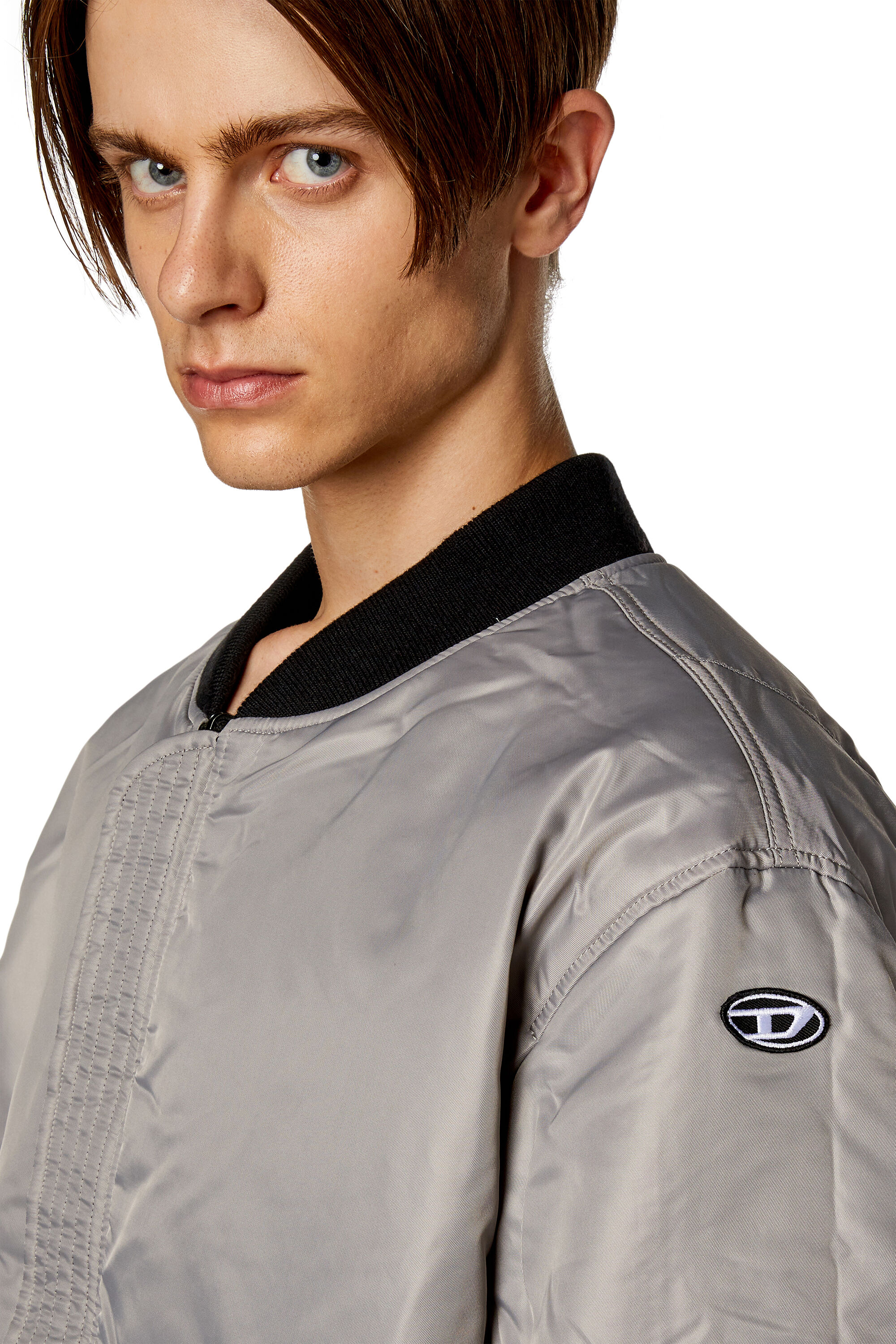 Diesel - J-MATTAN, Veste bomber en nylon rembourré Homme in Noir - 6