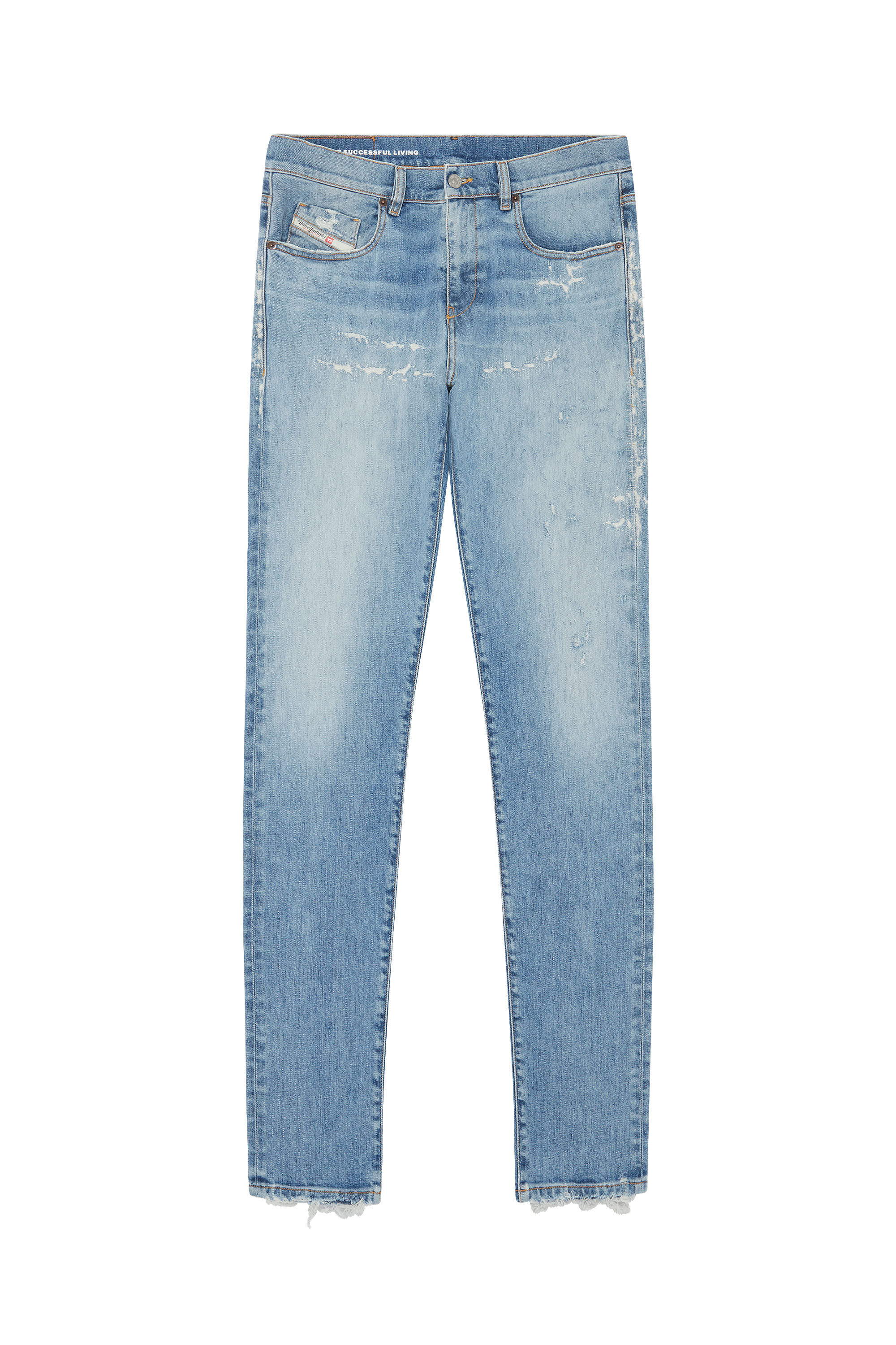 Diesel - Slim Jeans 2019 D-Strukt 09E73, Slim Jeans - 2019 D-Strukt Homme in Bleu - 2