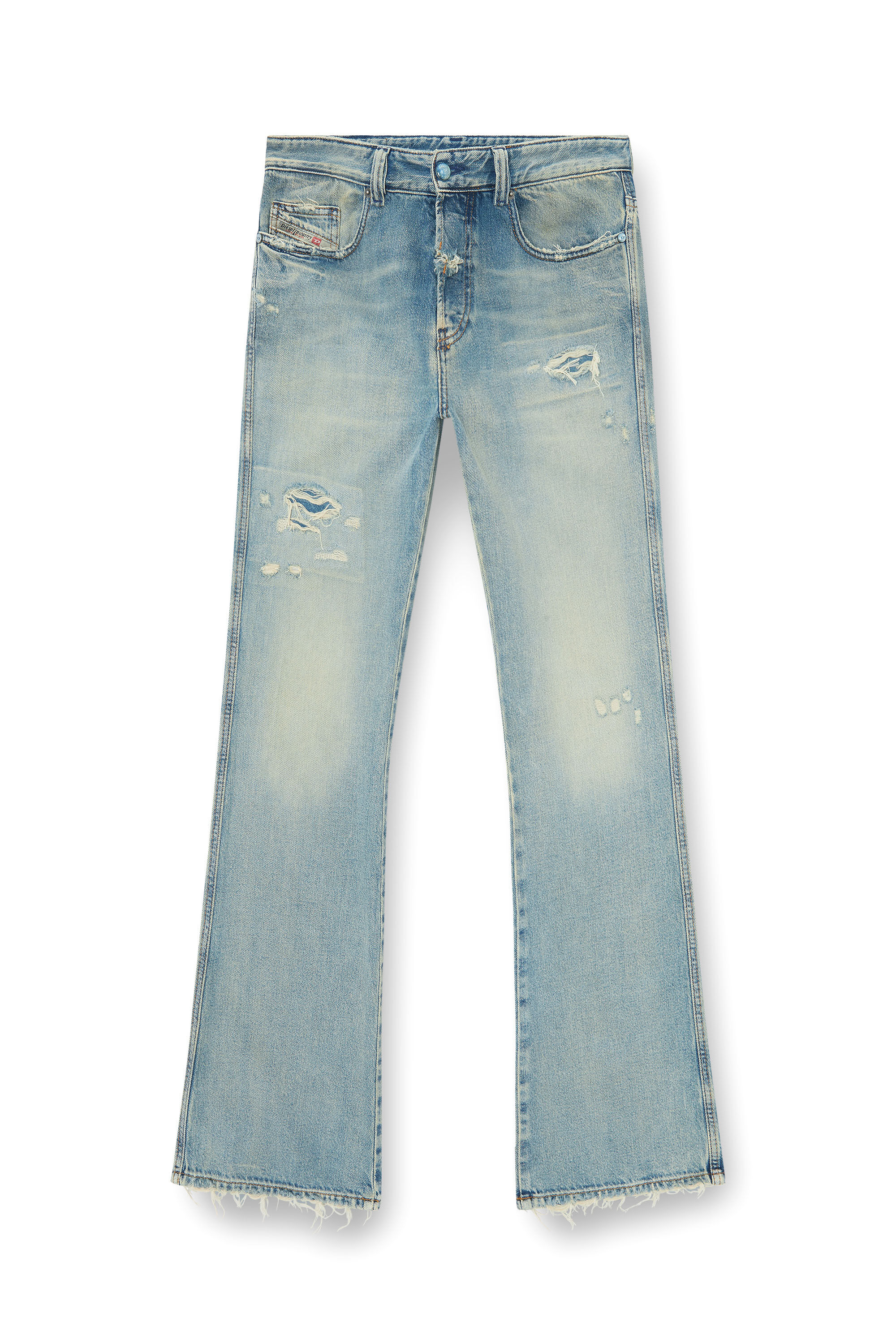 Men's Bootcut Jeans | Regular Waist 1998 D-BuckLight Blue | Diesel US