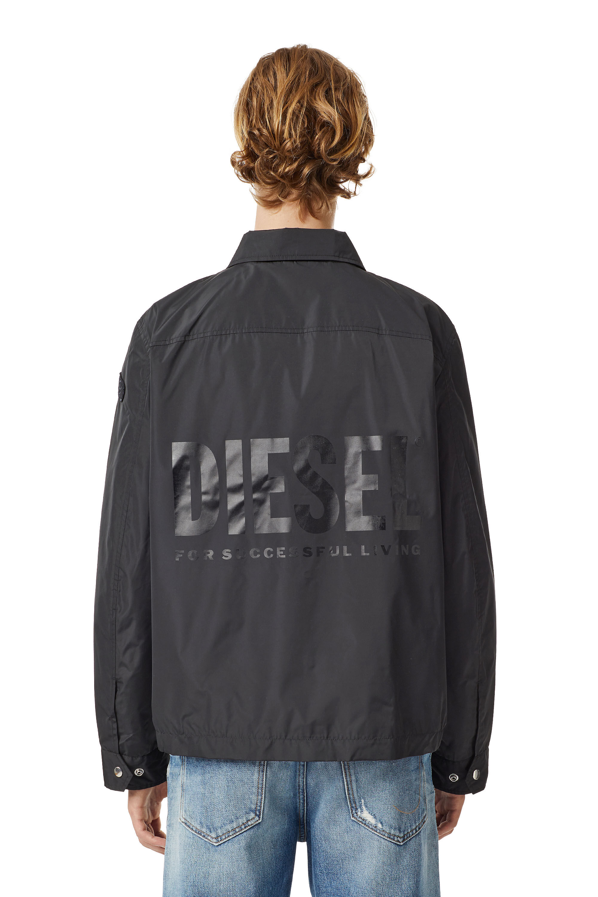 Diesel - LR-JPLAZA-VIC-2, Male's Diesel x L.R. Vicenza nylon jacket in Black - 3