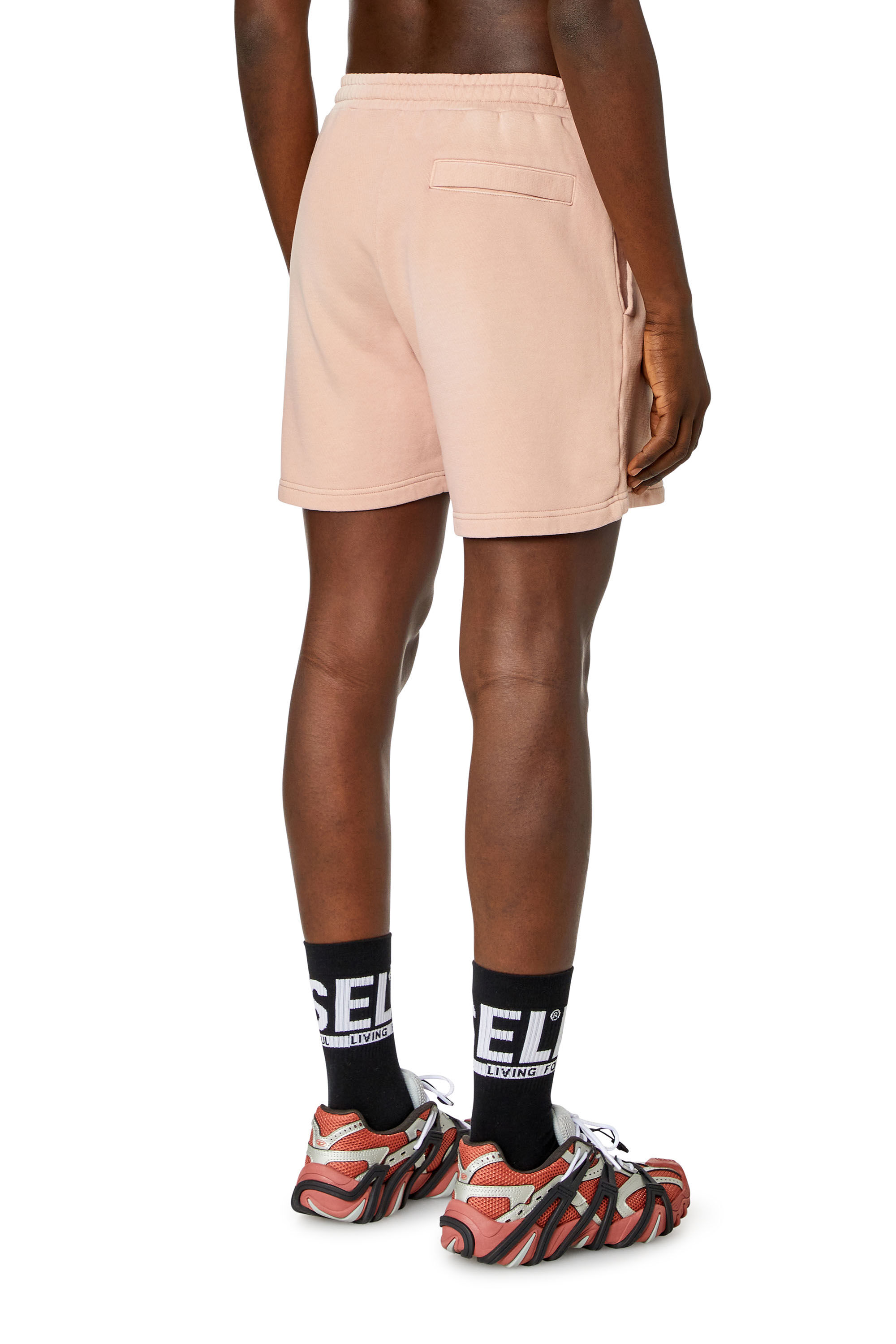 Diesel - P-STELT-N1, Short de survêtement effet délavé par le soleil Homme in Rose - 3