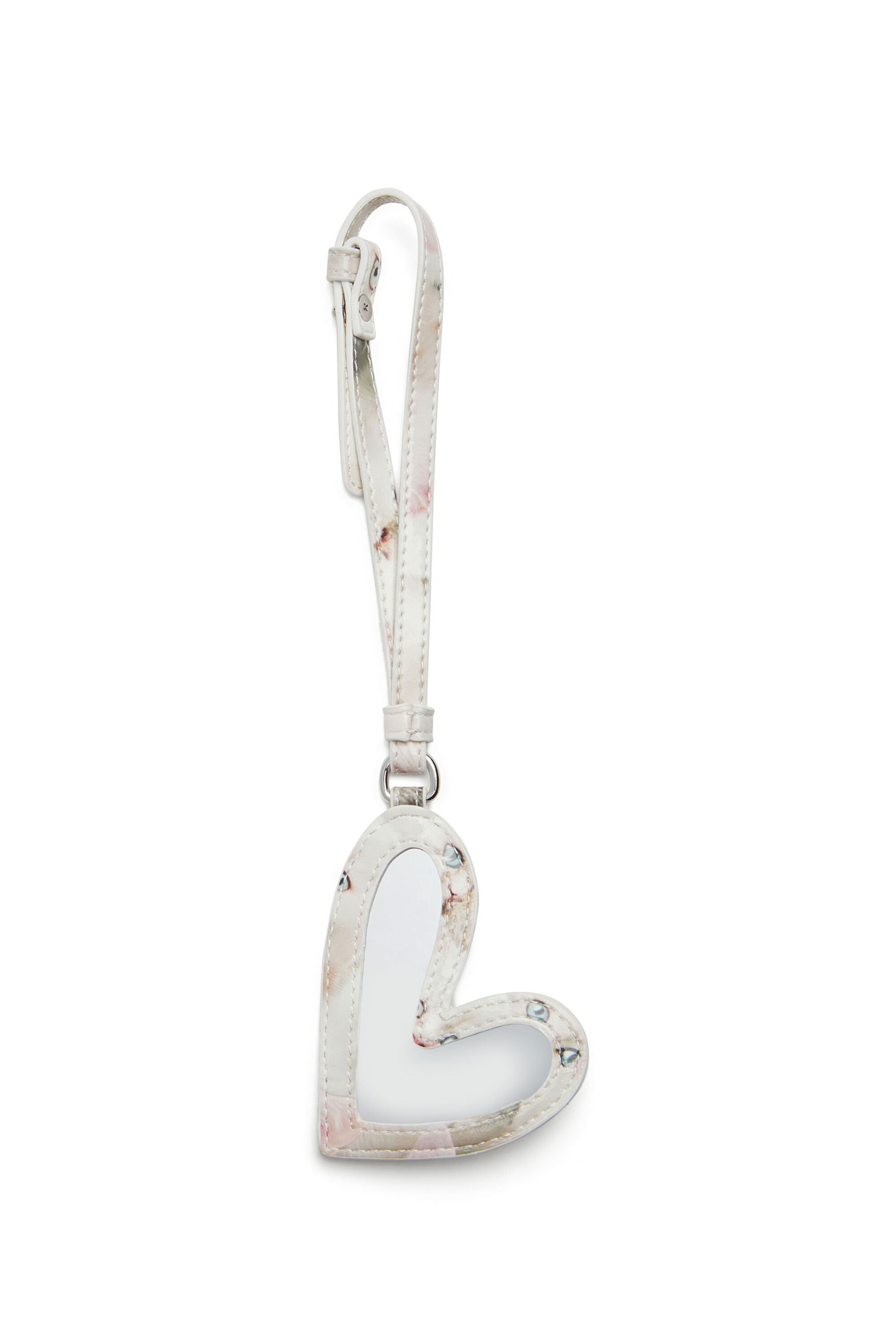 Diesel - PLAY MIRROR, Female's Heart keychain in White - 2