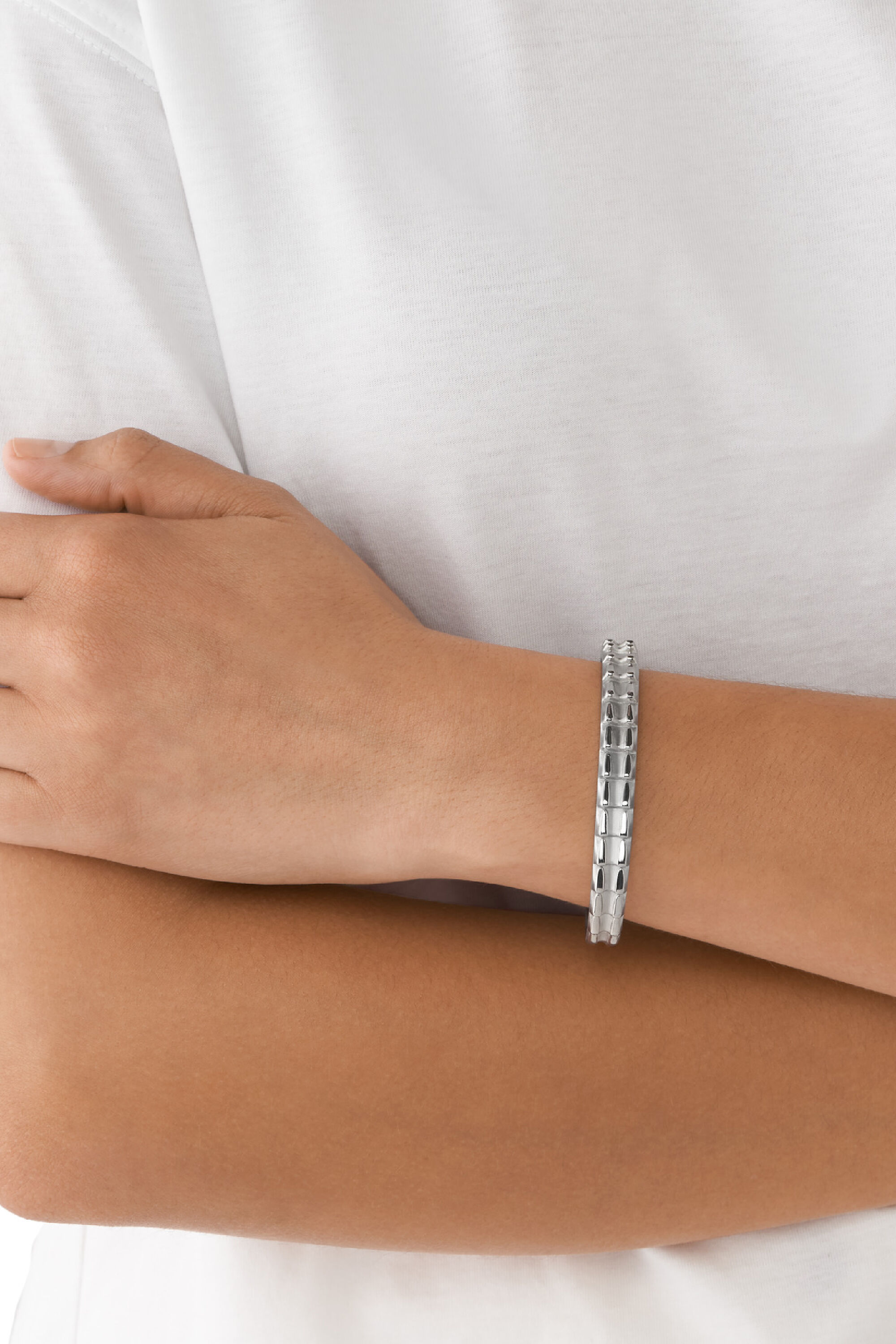 Diesel - DX1395, Bracelet en acier inoxydable Mixte in Gris argenté - 3