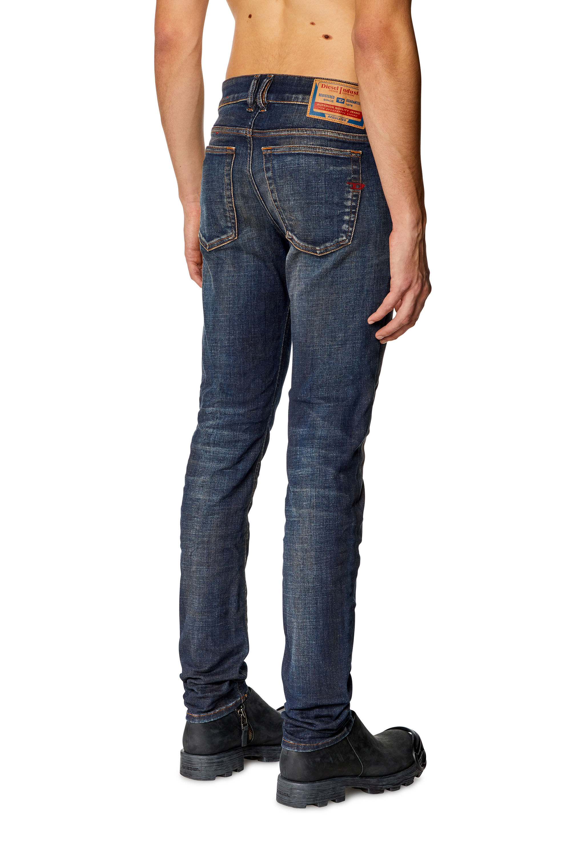 Diesel - Male's Skinny Jeans 1979 Sleenker 09H76, Dark Blue - 4