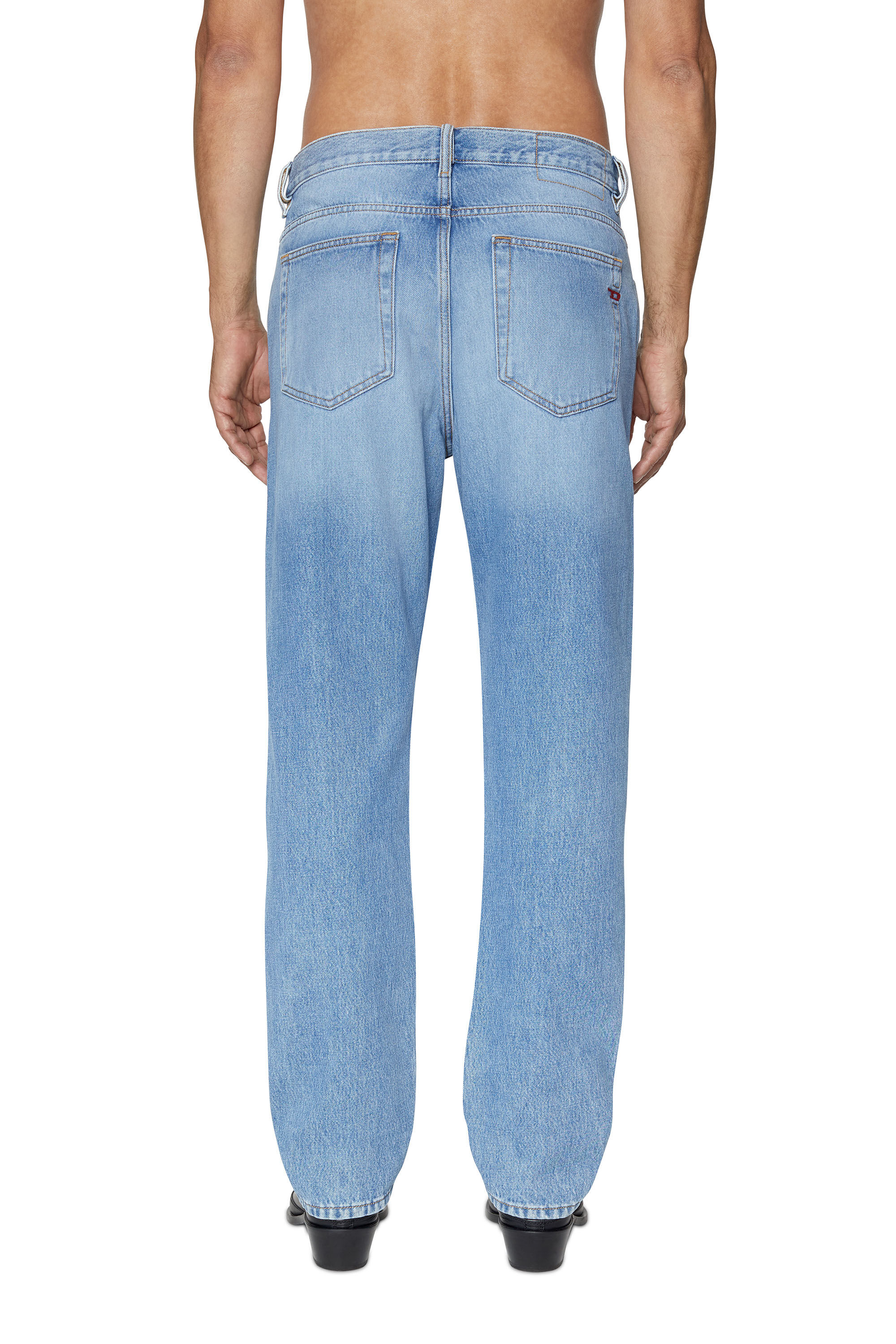 Diesel - Straight Jeans 2020 D-Viker 09C15 Homme, Bleu Clair - Image 4