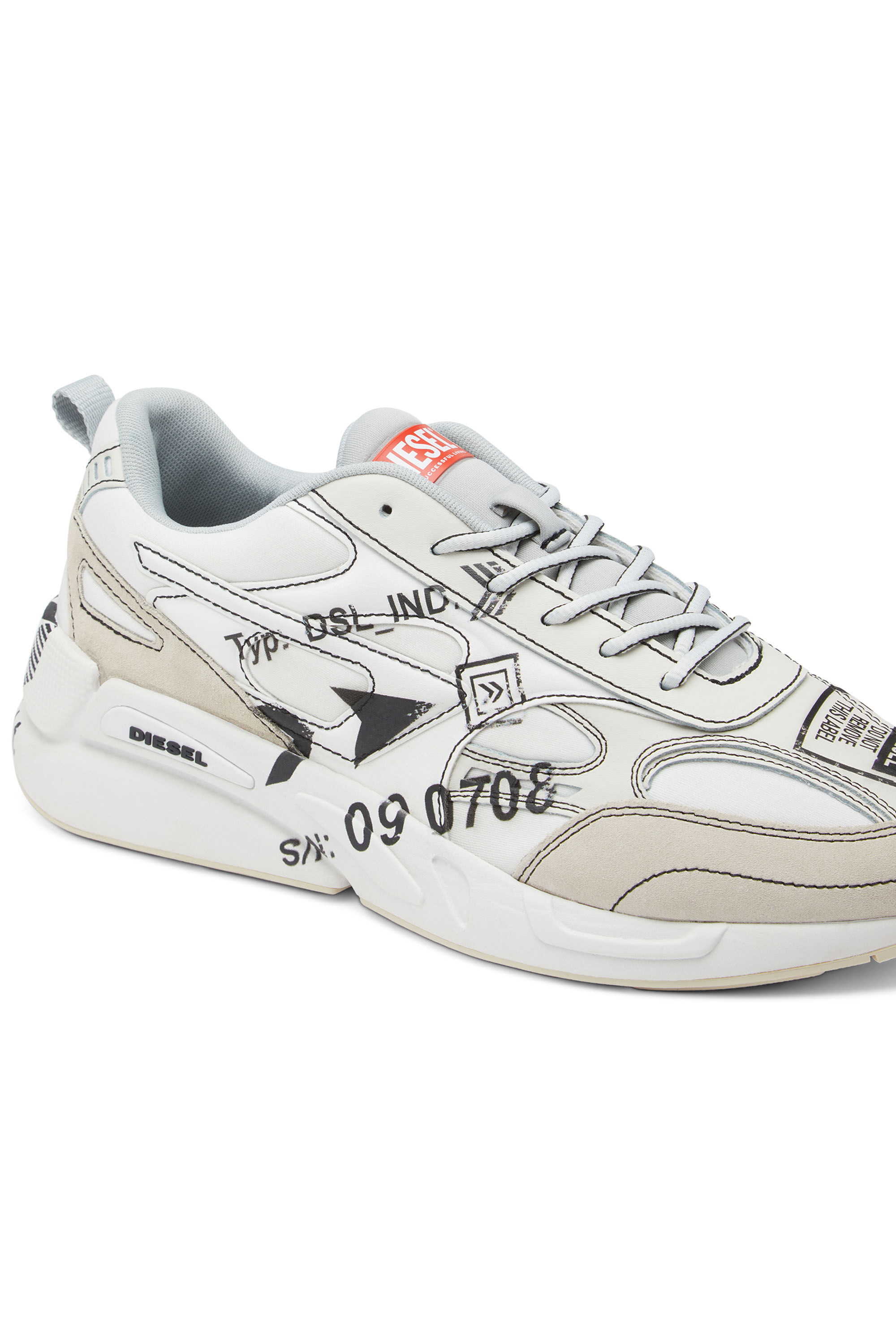Diesel - S-SERENDIPITY SPORT, Male's S-Serendipity Sport - Sneakers with graphic logo prints in White - 6