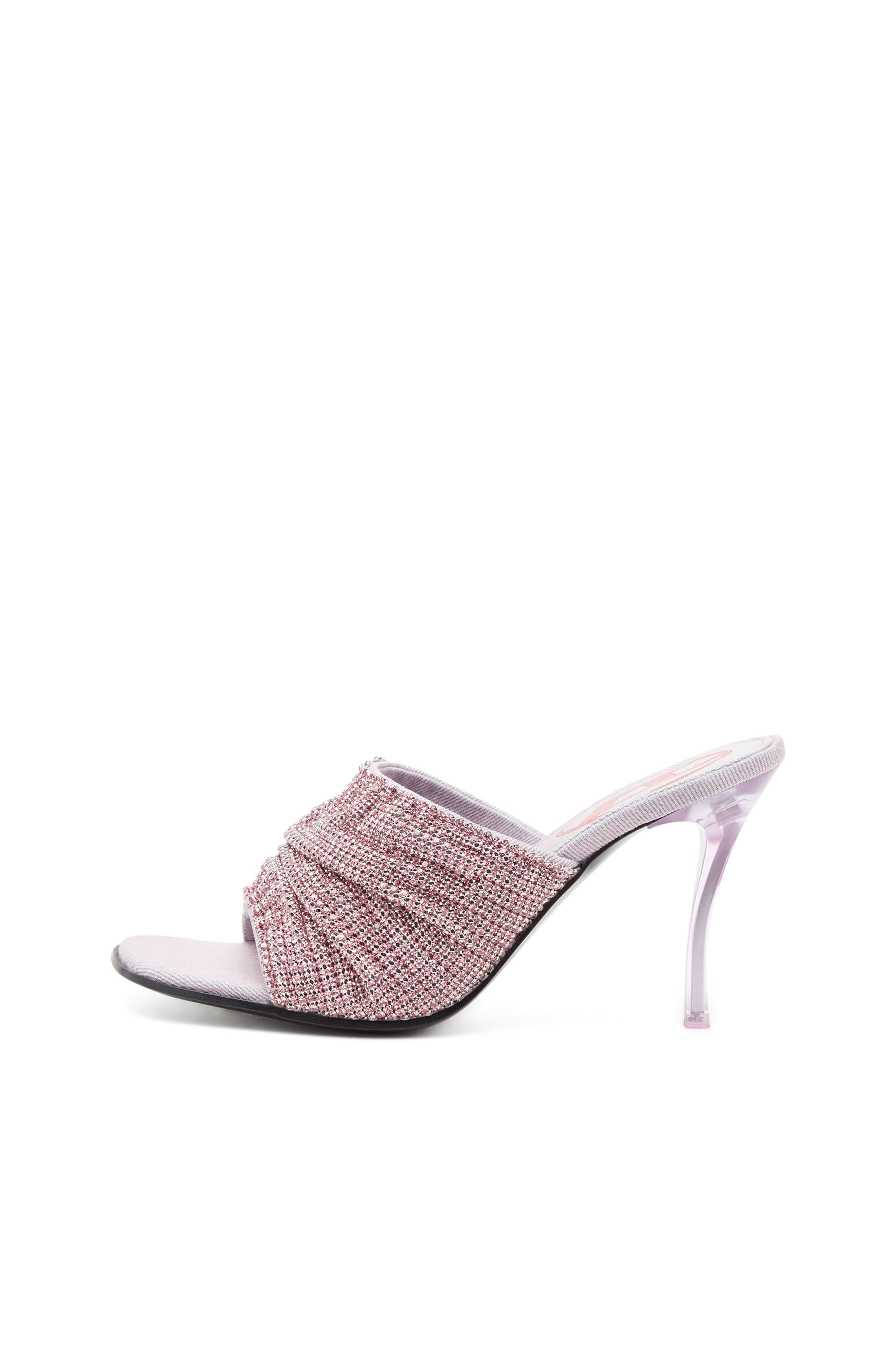 Diesel - D-SYDNEY SDL S, Woman's D-Sydney Sdl S Sandals - Mule sandals with rhinestone band in Pink - 8