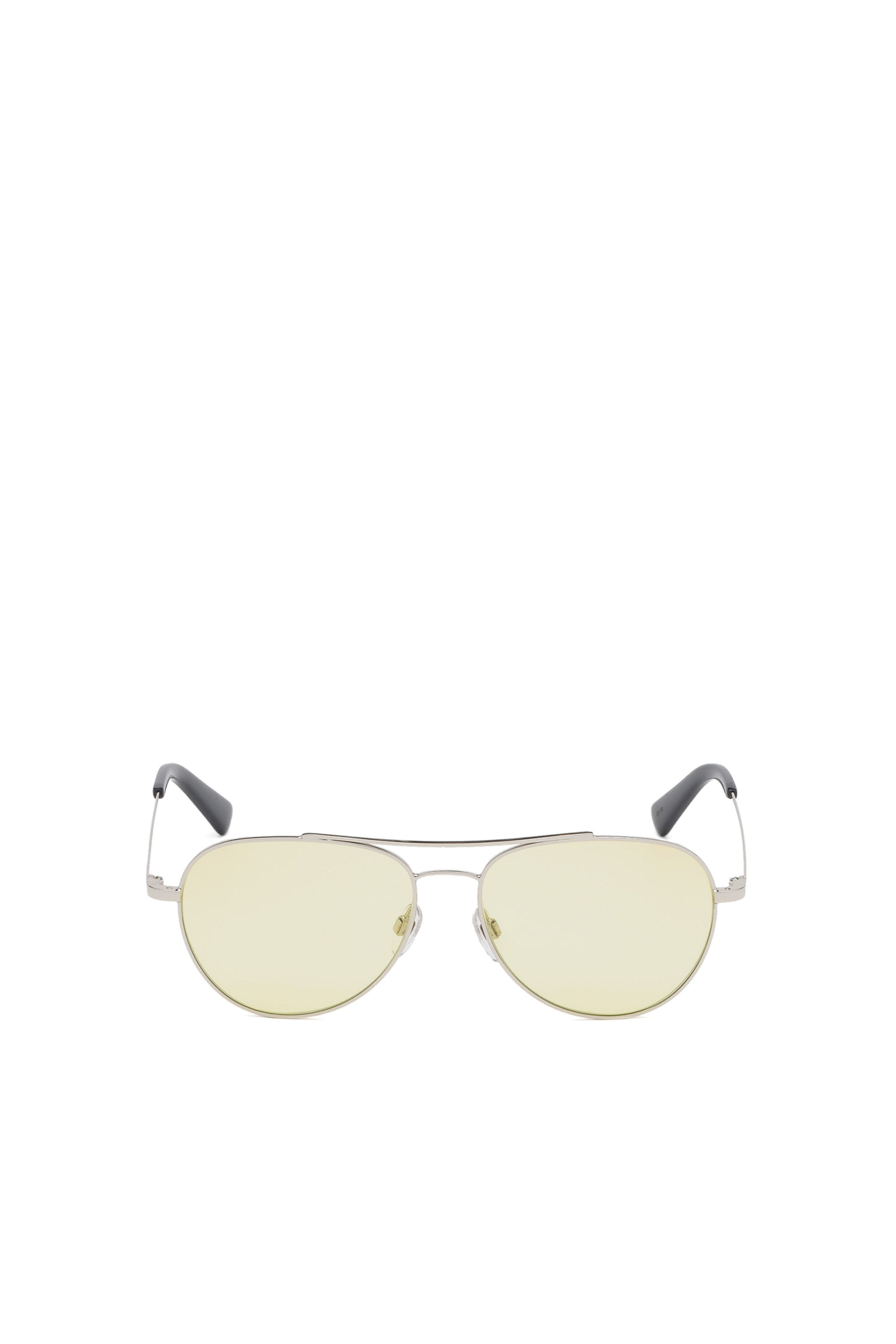 Diesel - DL0285, Male's Pilot shape sunglasses in metal in Pearl Grey - 1