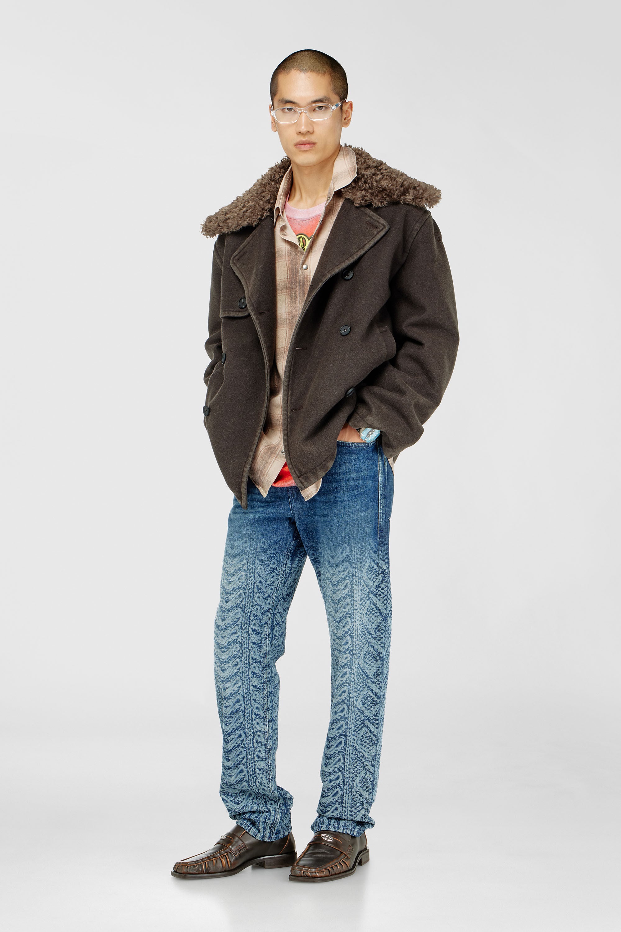Diesel - Regular Jeans 2024 D-Macs 007EV Homme, Bleu Fonc&eacute; - Image 1