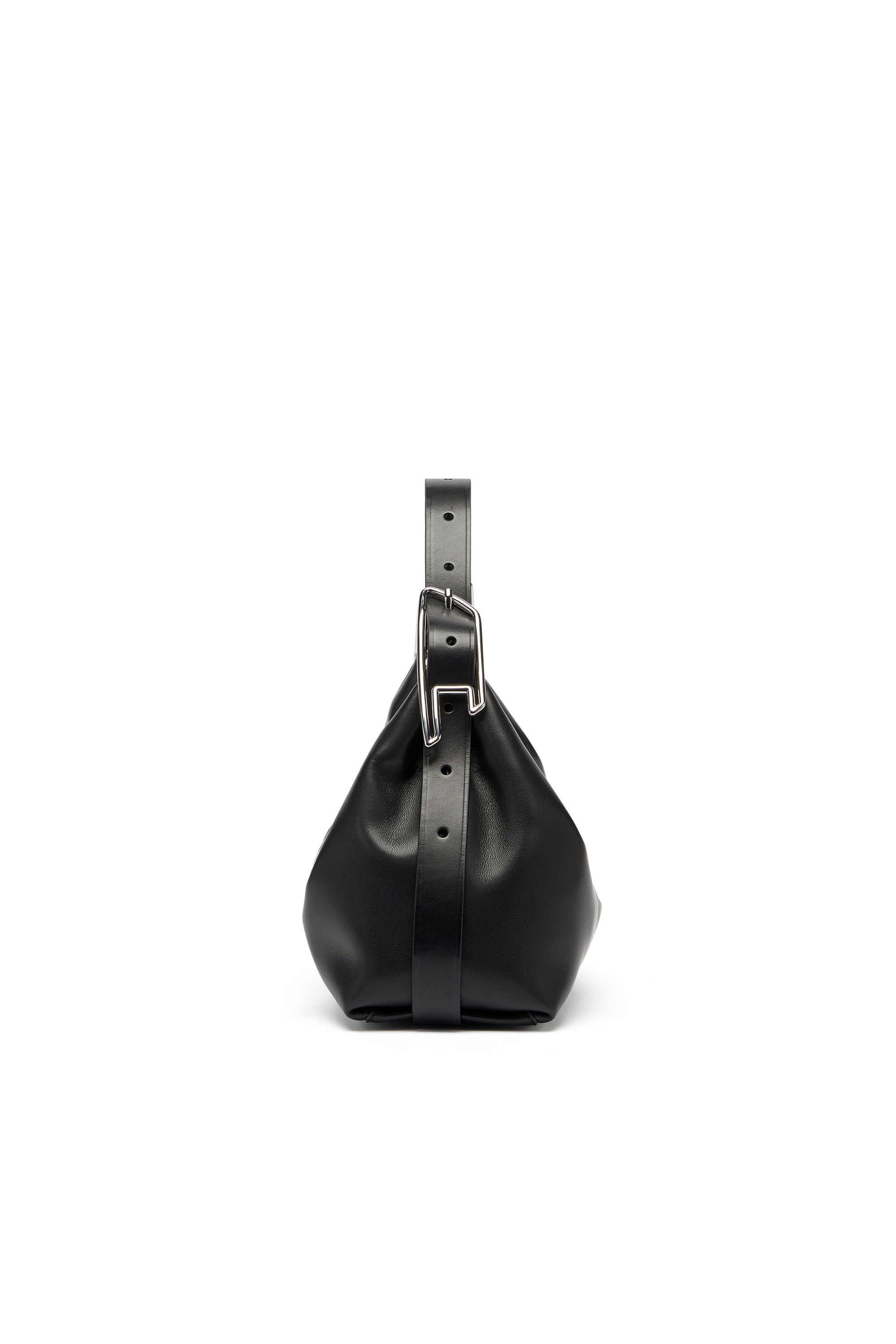 Women's D-Line-Leather shoulder bag | Black | Diesel