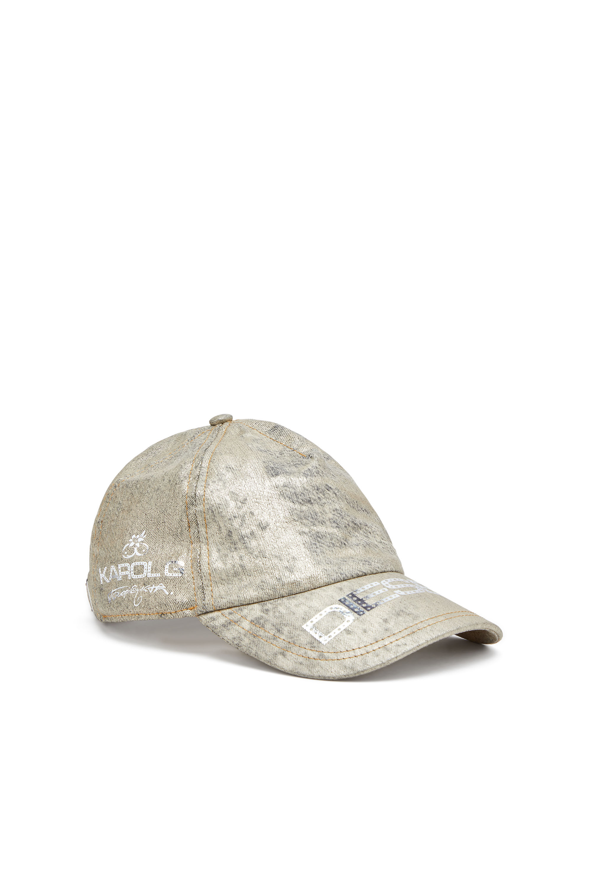 Women's Baseball cap in metallic denim | Gold | Diesel {{Country}}