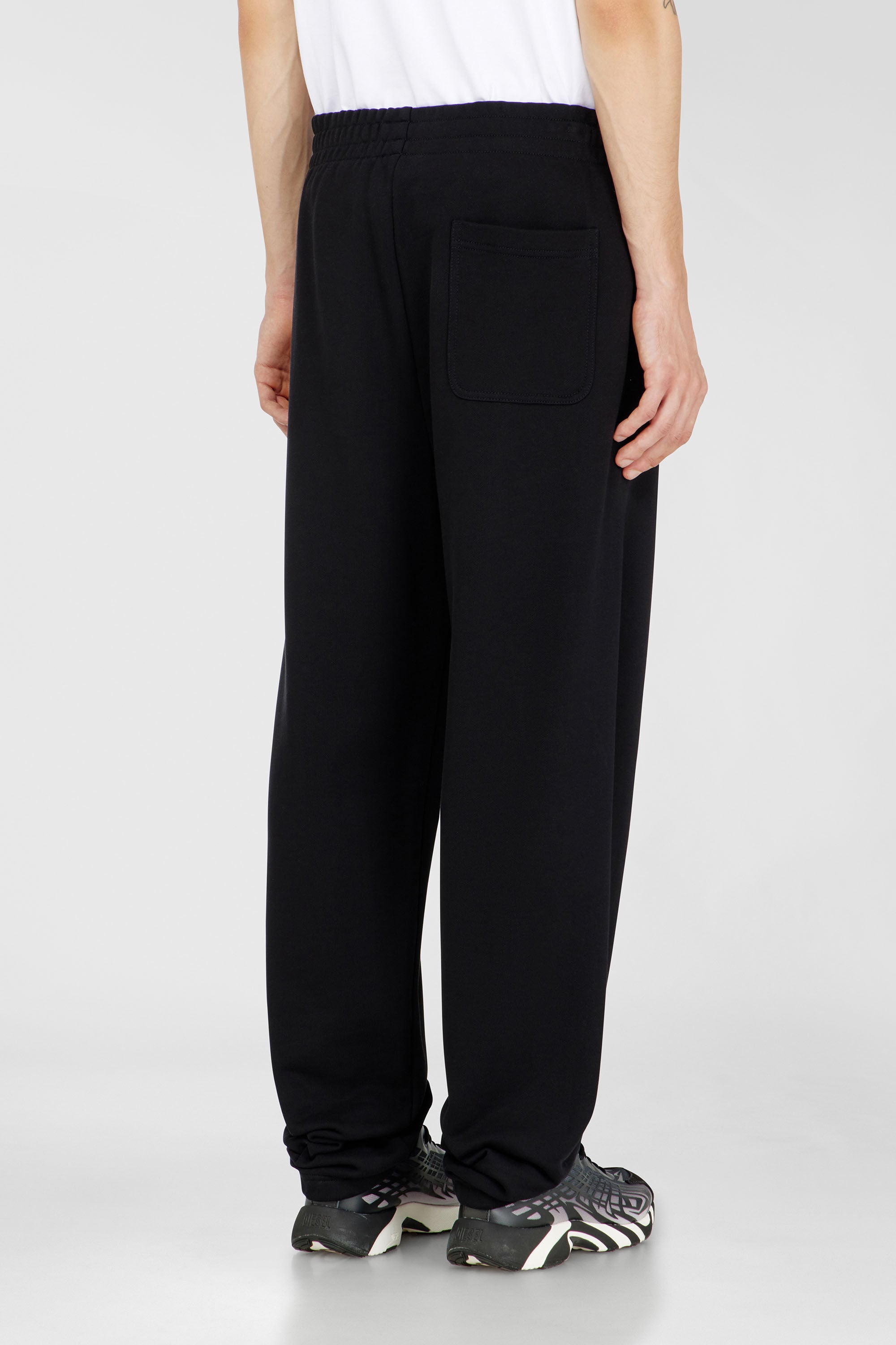 Diesel - P-MARKY-DIV, Man's Cotton pants with Diesel patch in Black - 4