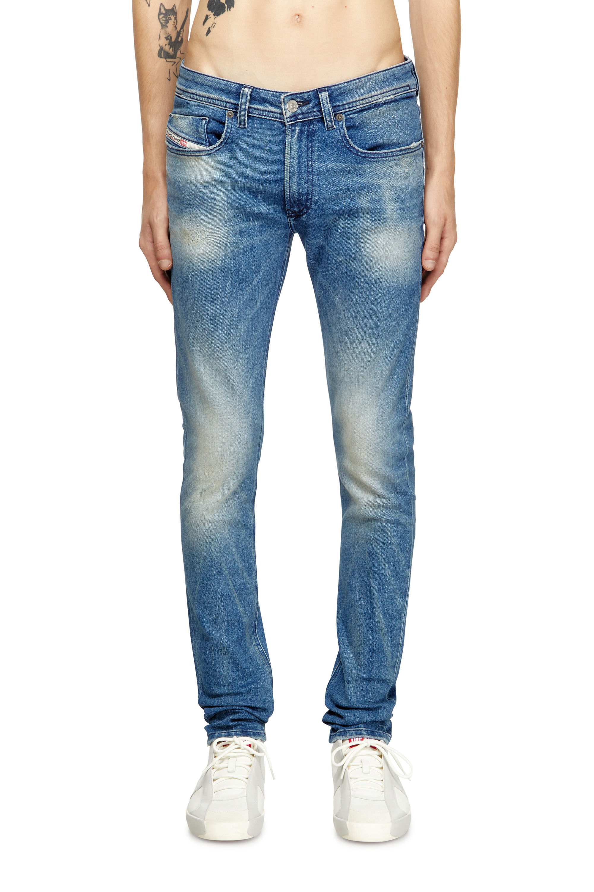 Diesel - Male's Skinny Jeans 1979 Sleenker 0DBDR, Medium Blue - 3