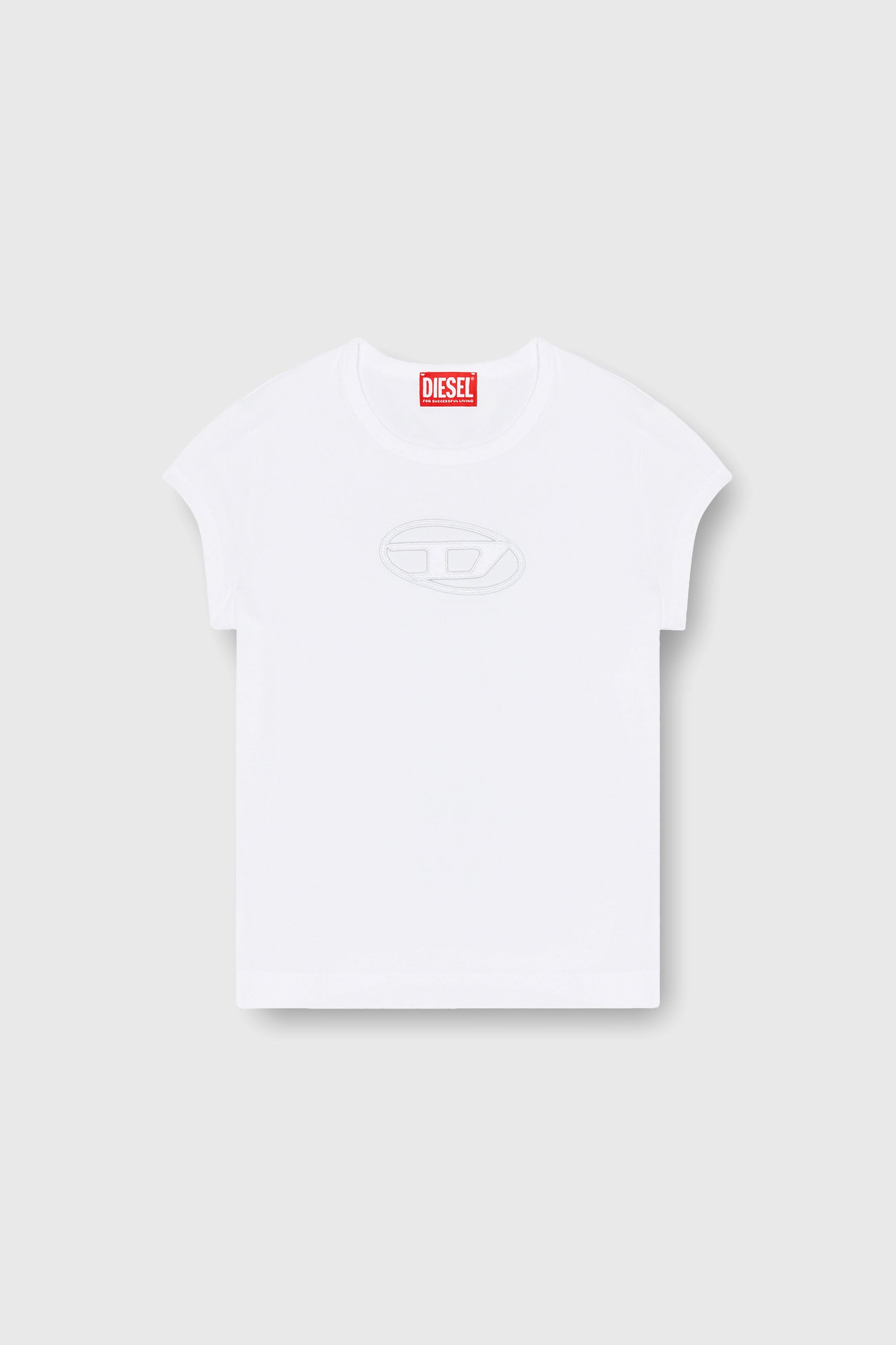 T-ANGIE Woman: Cotton T-shirt with cut-out D logo | Diesel {{Country}}