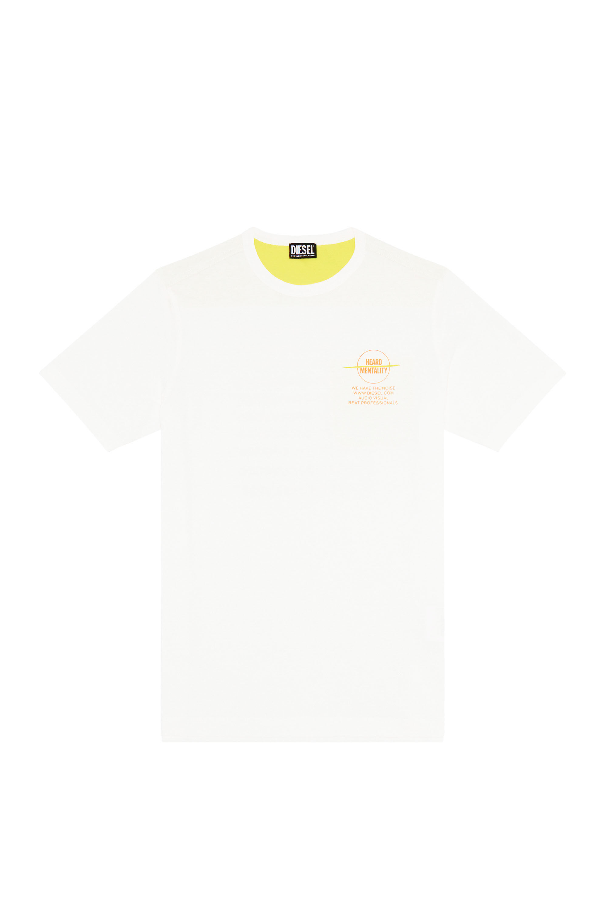 T-POUCH Man: Logo-print T-shirt with contrast detail | Diesel