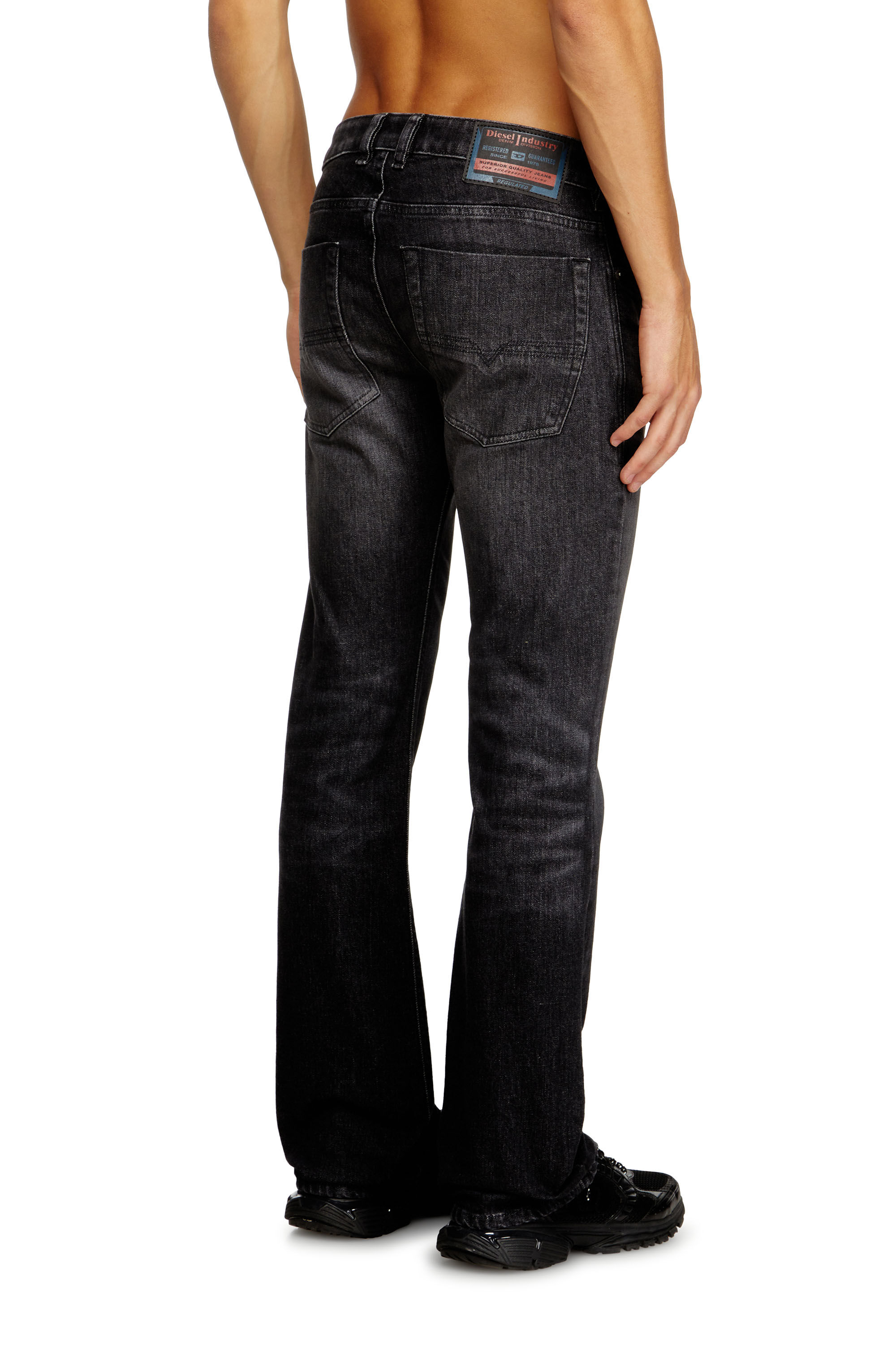 Men's Bootcut Jeans | Black/Dark grey | Diesel 2007 Zatiny