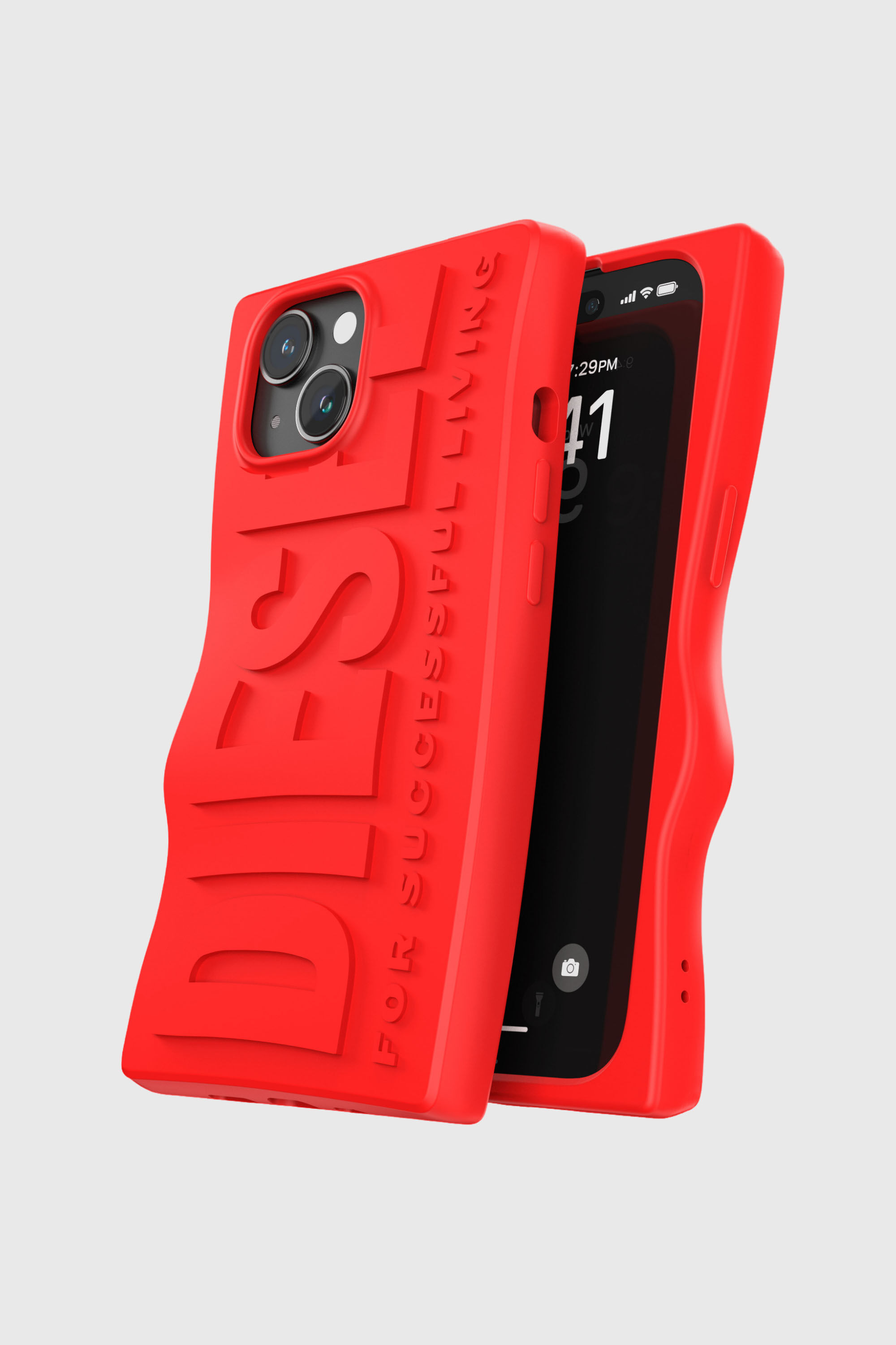 Diesel - 54116 MOULDED CASE, Funda D By iP15 Unisex in Rojo - 4