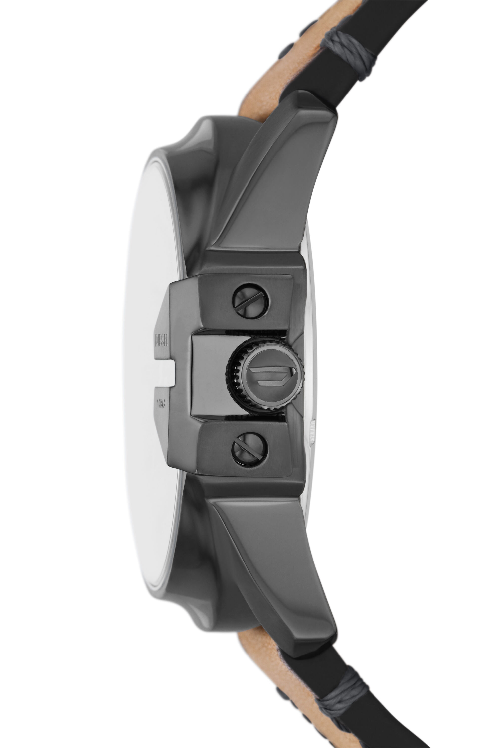 Diesel - DZ1964, Male's Master Chief three-hand brown leather watch in Brown - 3