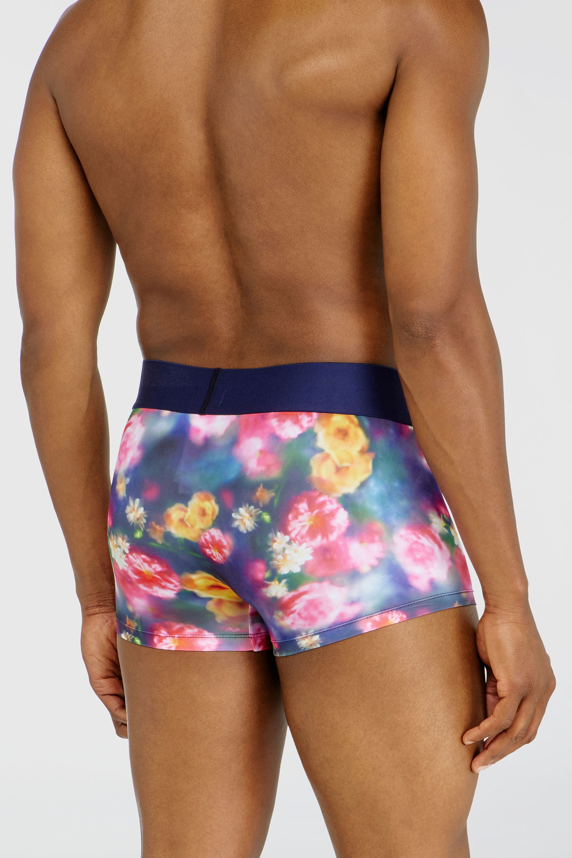 Diesel - DAMIEN-D-POP-55, Male's Trunks in stretch fabric with all-over florals in Multicolor - 3