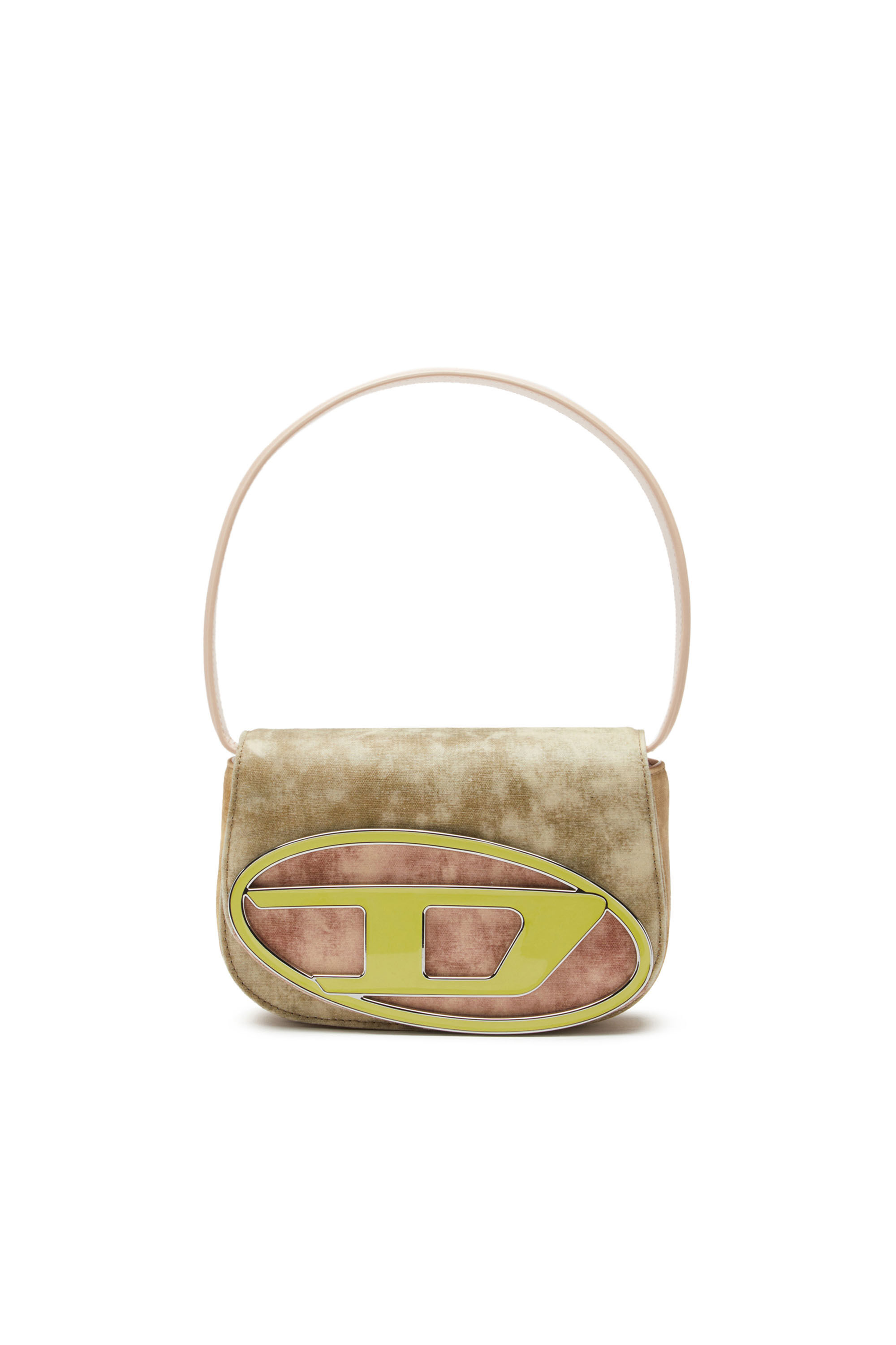 Diesel - 1DR, Female's 1DR - Iconic shoulder bag in waxed canvas in Yellow - 1