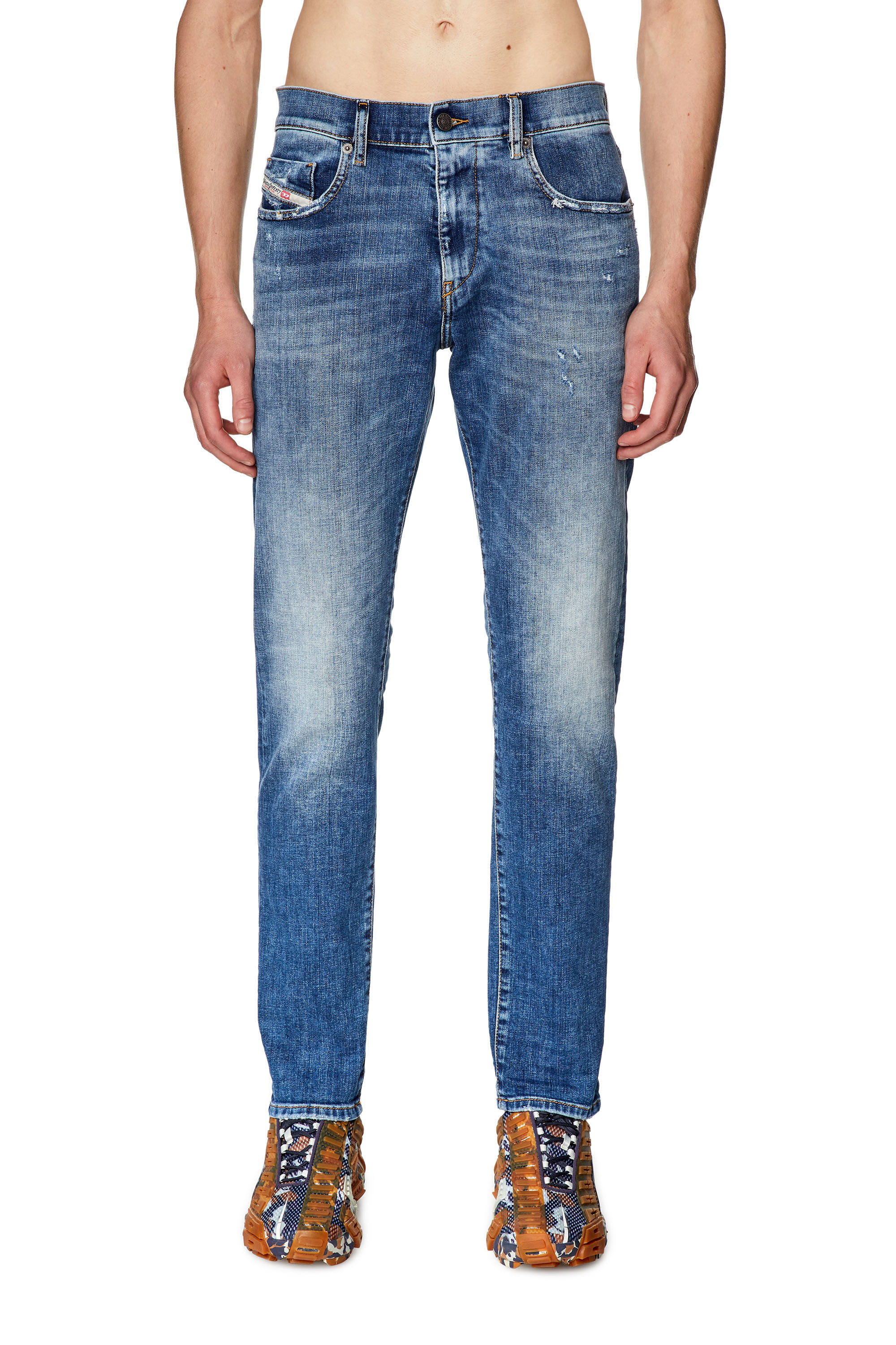 Diesel - Male's Slim Jeans 2019 D-Strukt 09G32, Medium Blue - 3