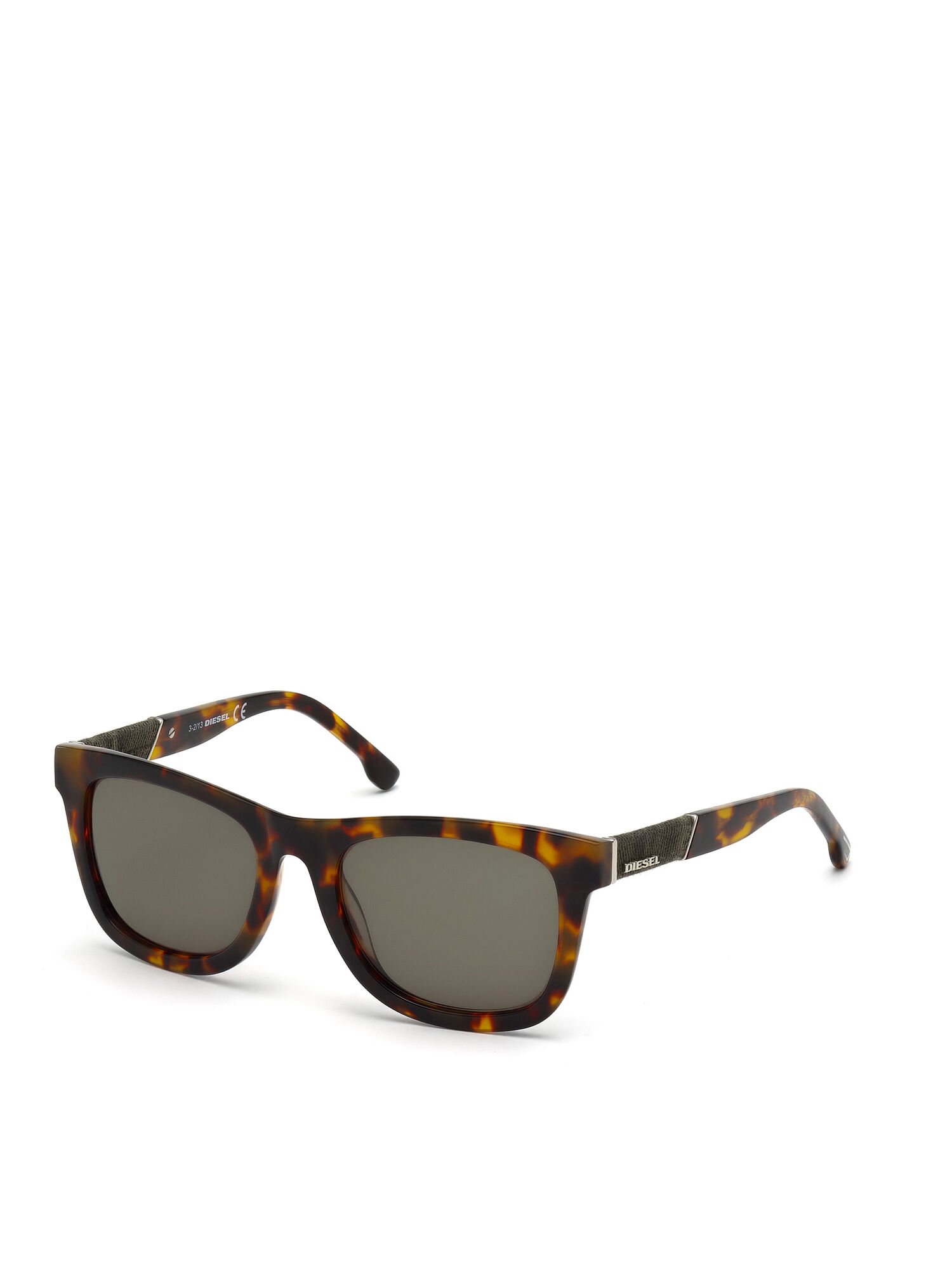 Diesel - DM0050, Man's Eyewear with unique denim insert in Brown - 3