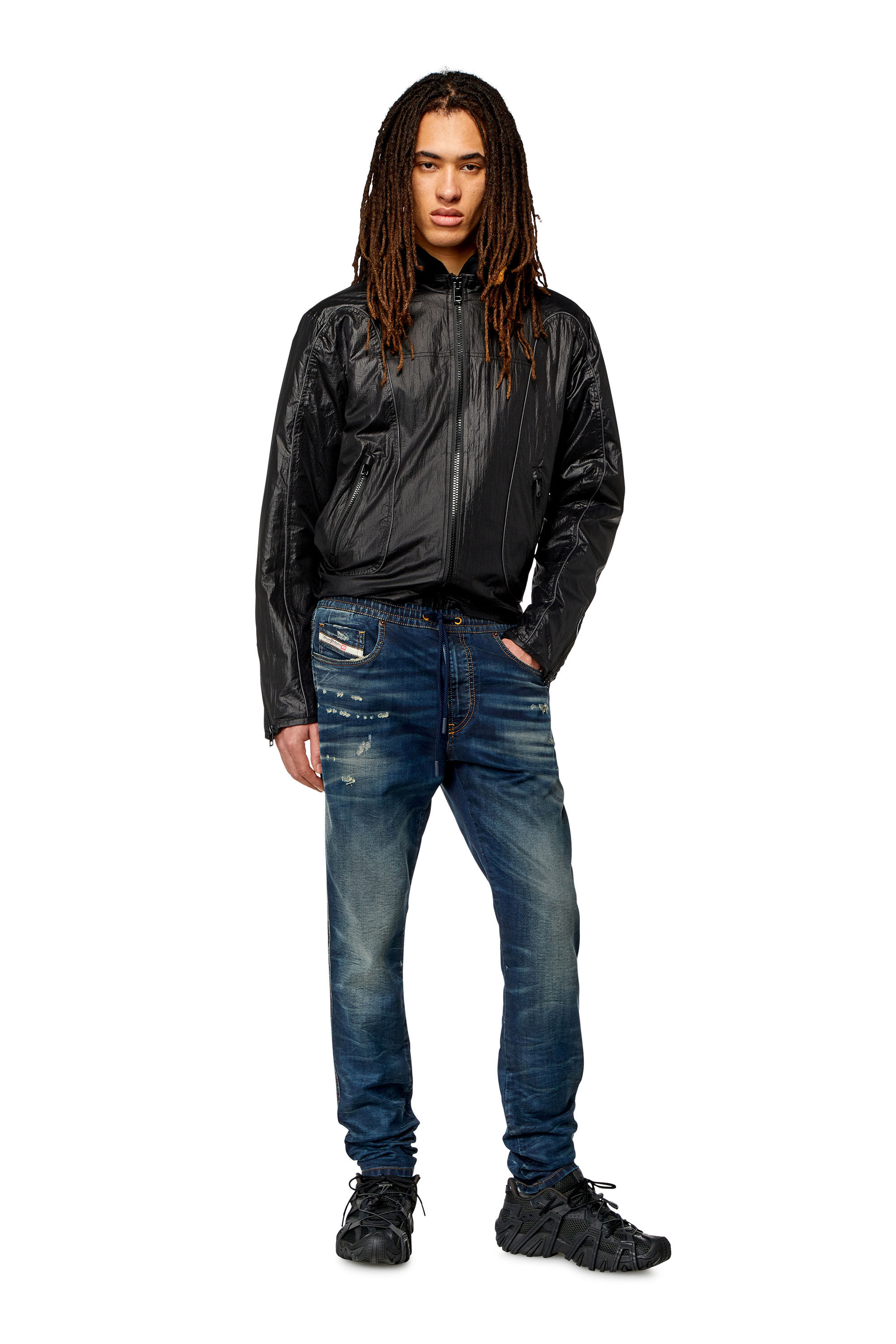 Diesel - Slim 2060 D-Strukt Joggjeans® 068JD Homme, Bleu Foncé - Image 1