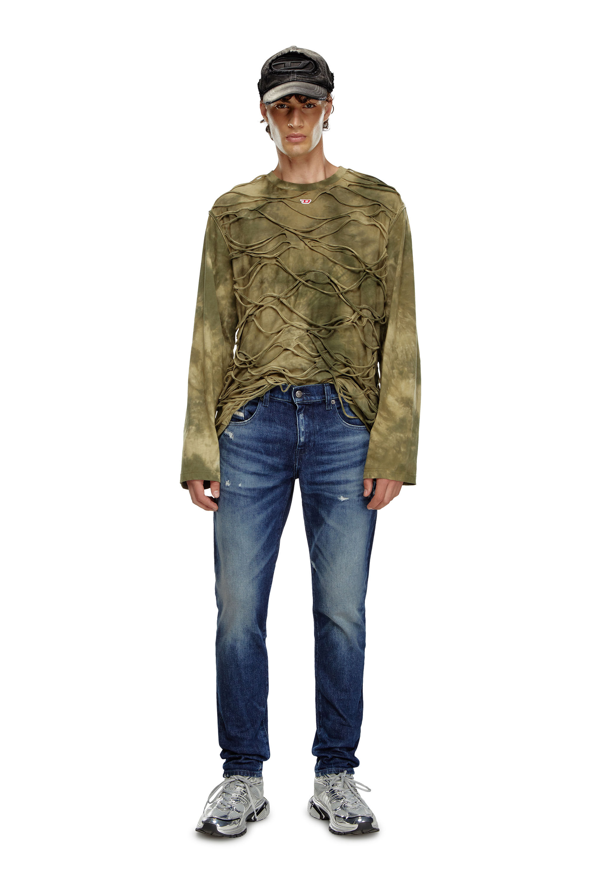 Diesel - Slim Jeans 2019 D-Strukt 09J56 Homme, Bleu Foncé - Image 1