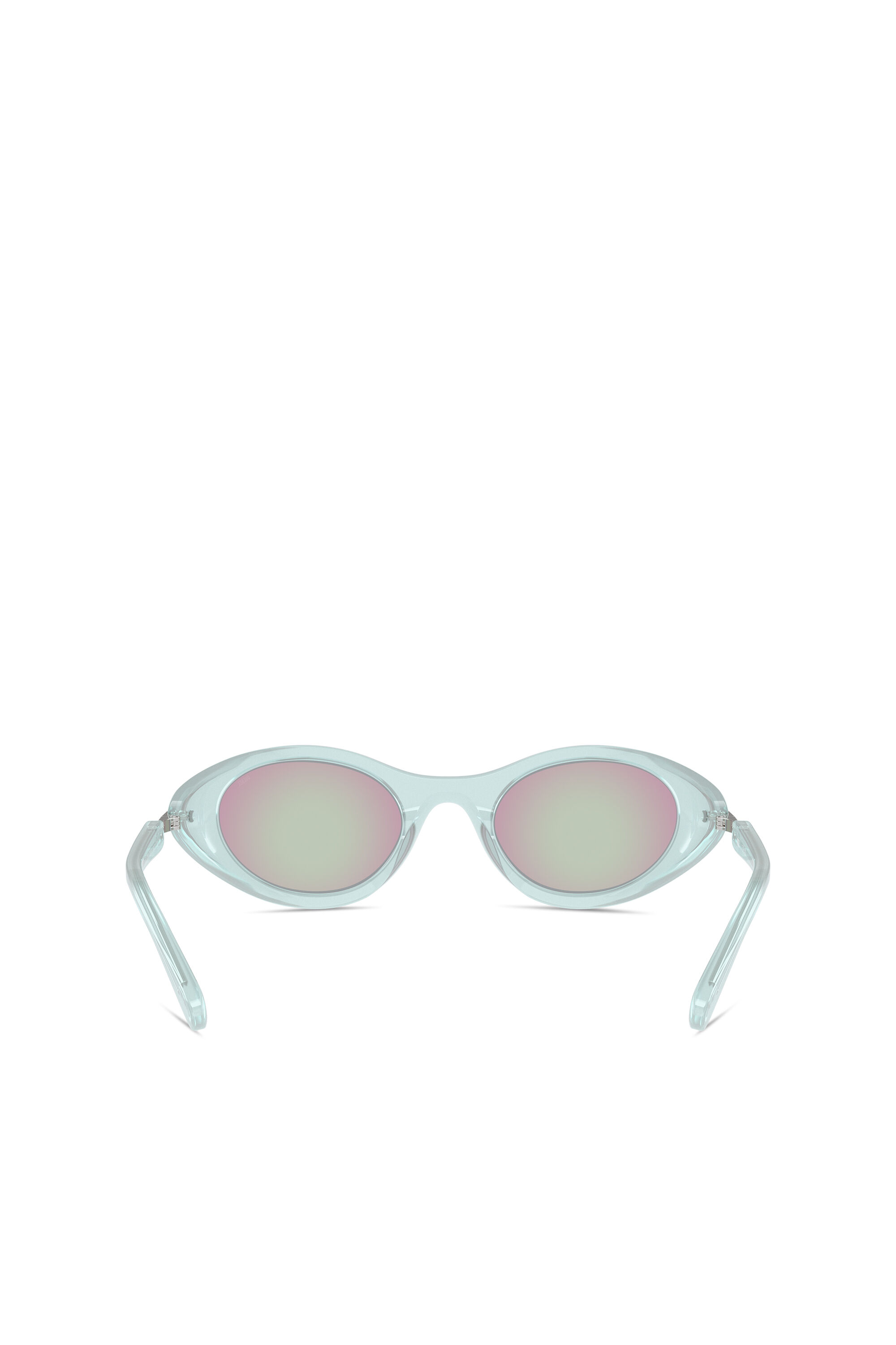 Diesel - 0DL2004, Unisex's Wrap-around shape sunglasses in Light Blue - 3