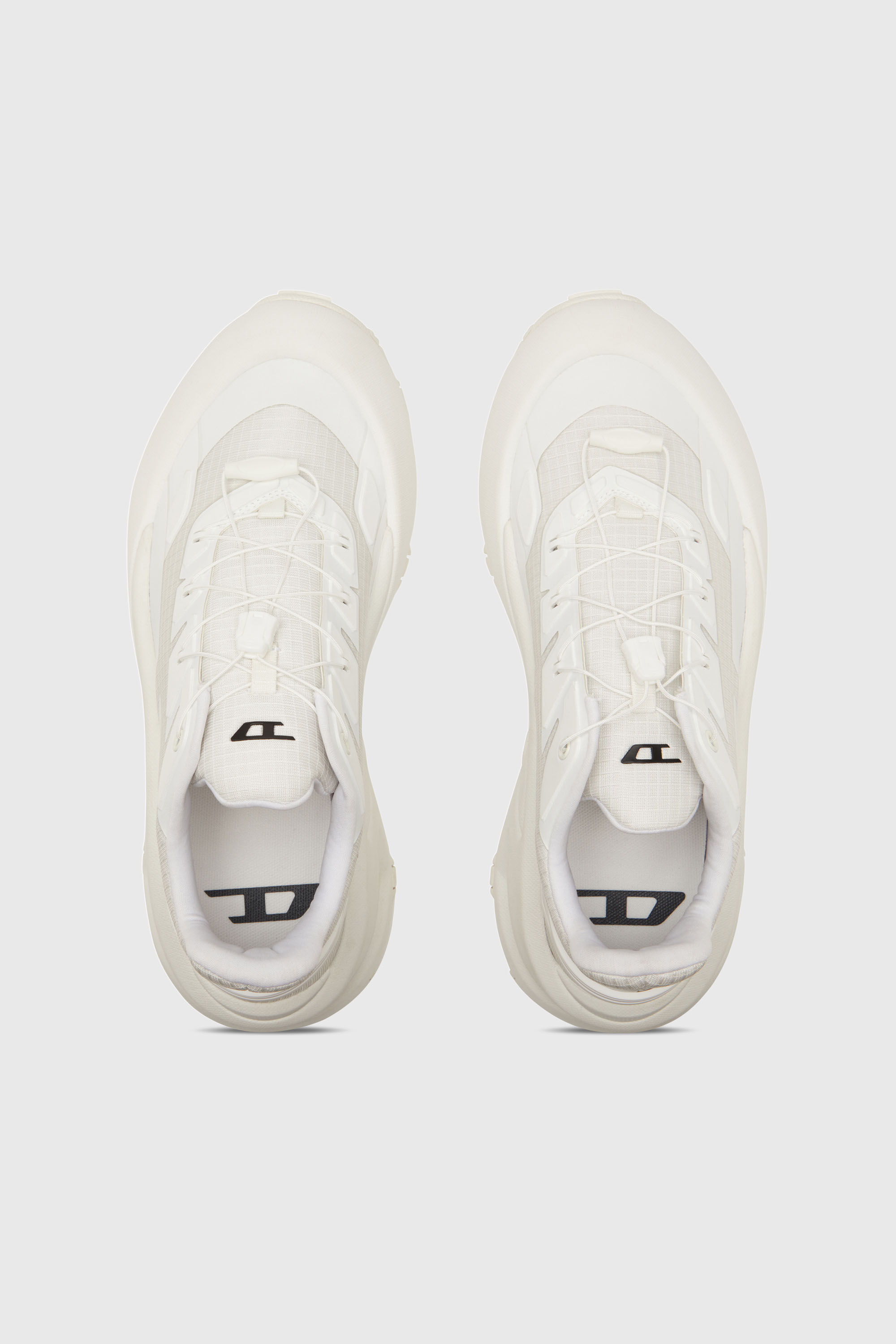 Diesel - D-CAGE RUNNER, Male's D-Cage Runner-Sneakers in TPU-trimmed ripstop in White - 4