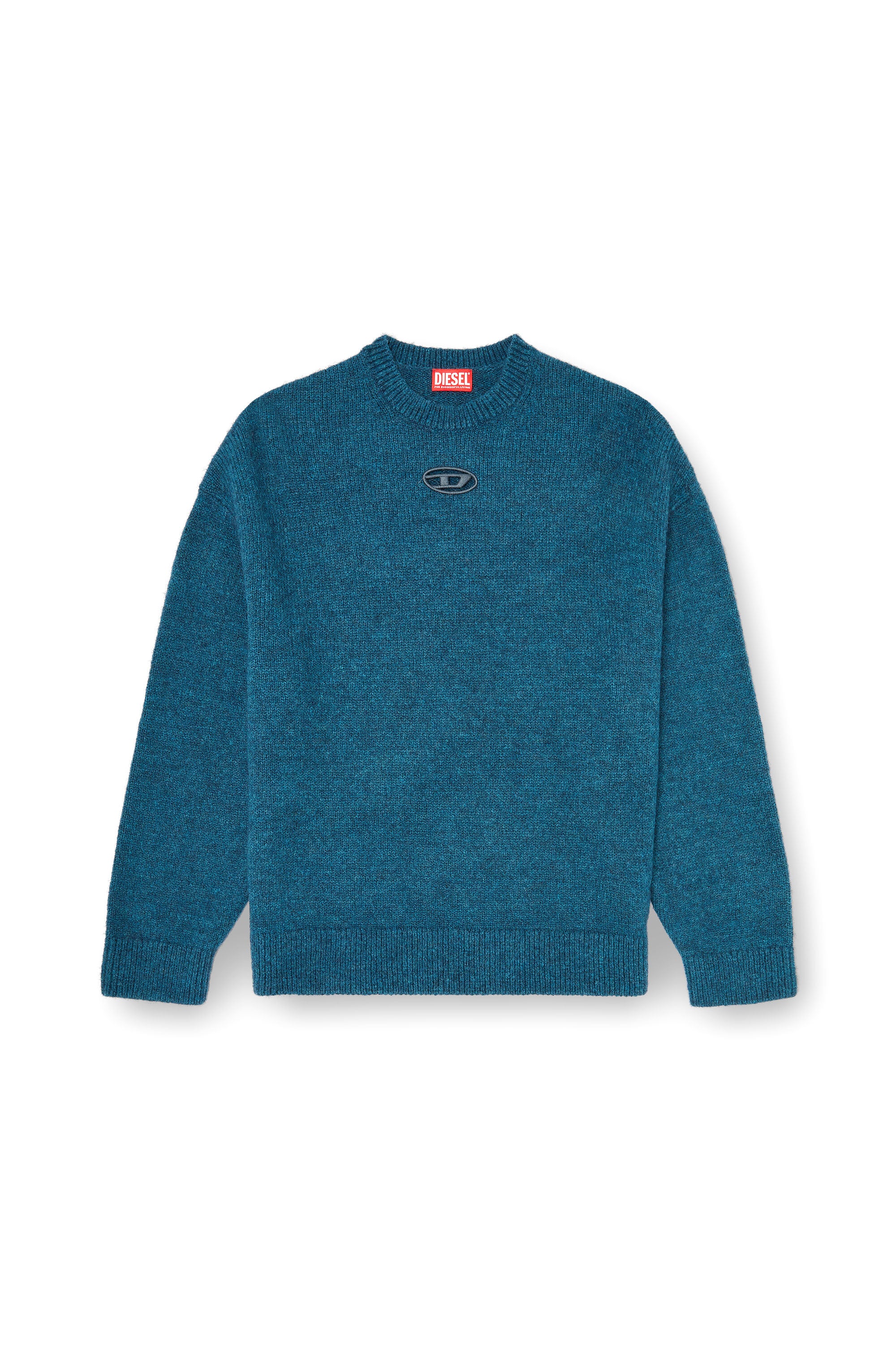 Diesel - K-AREESO, Male's Jumper in wool and alpaca blend in Water Green - 2