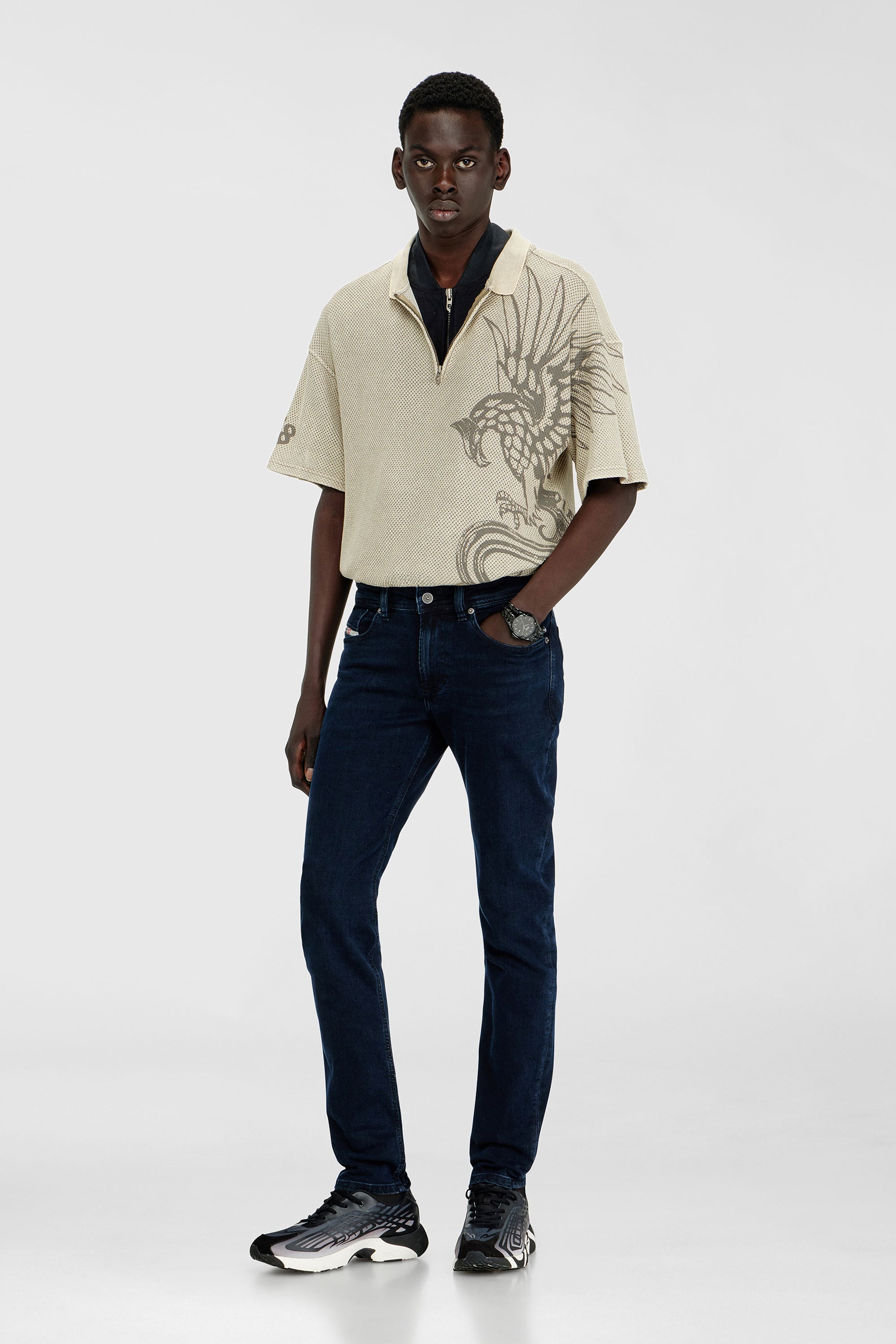 Men's Skinny Jeans | Low Waist 1979 SleenkerDark Blue | Diesel US