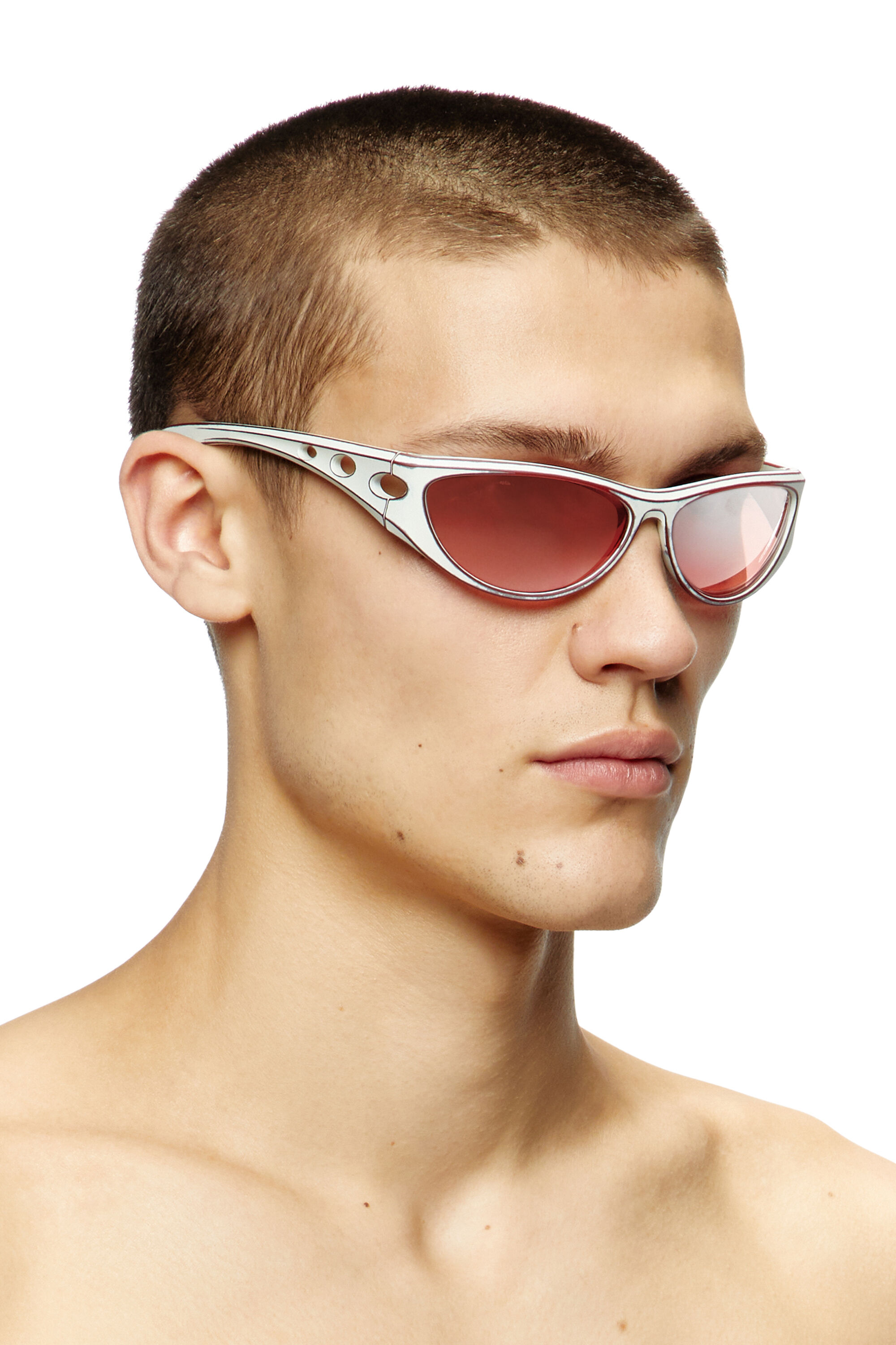 Diesel - 0DL3004U, Gafas de sol estilo cat-eye Unisex in Rojo - 4