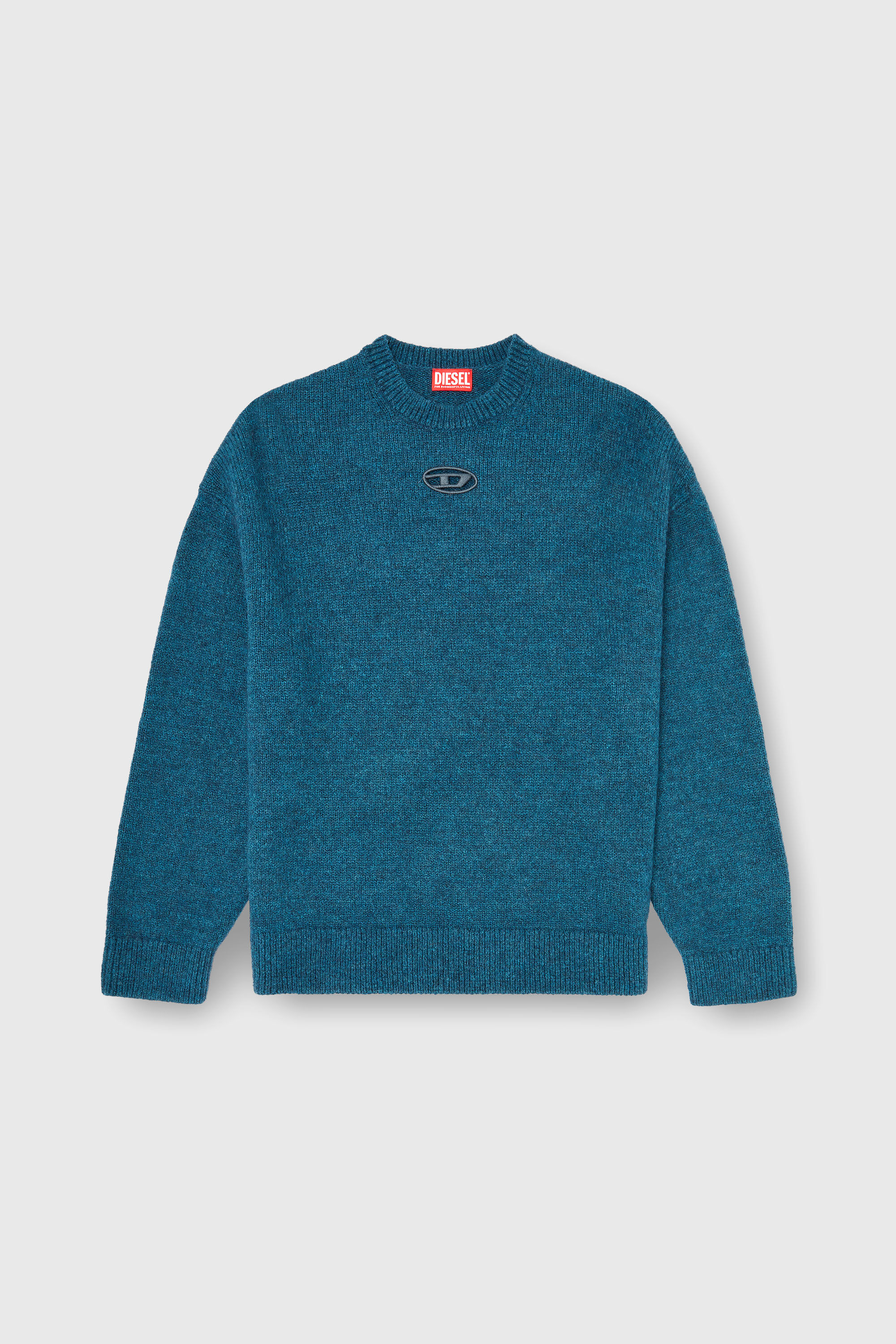 Diesel - K-AREESO, Jersey de mezcla de lana y alpaca Hombre in Verde - 2