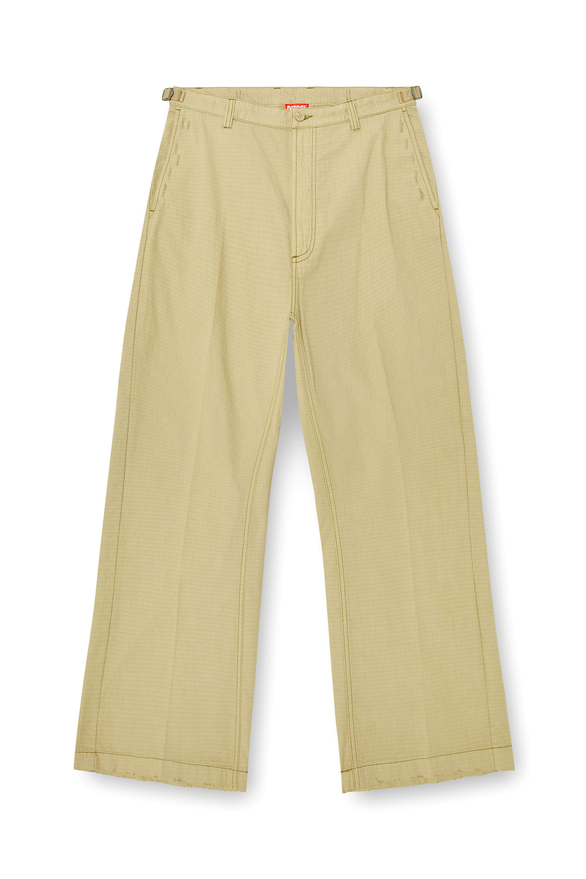 Diesel - P-BALL, Male's Cotton ripstop pants with side buckles in null - 2