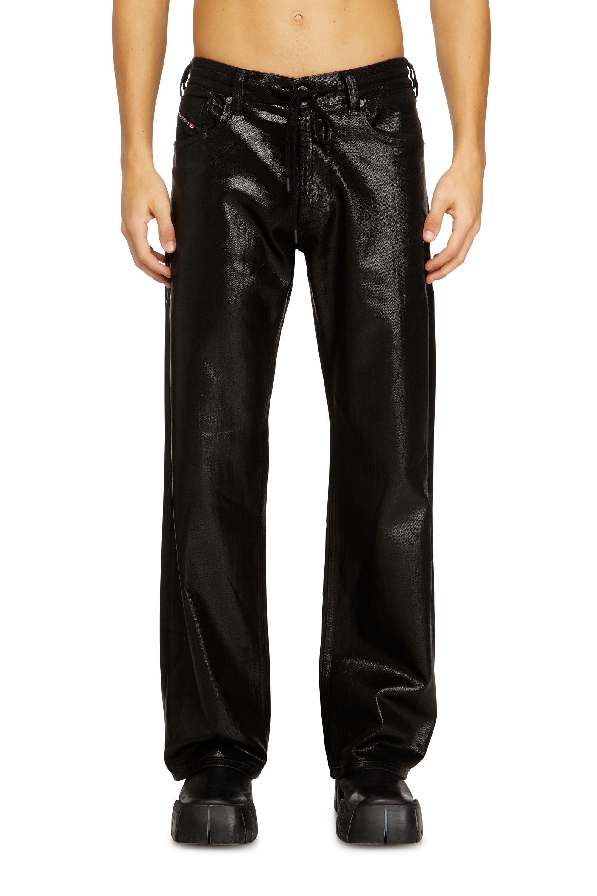 Men's Relaxed Jeans | Black/Dark grey | Diesel 2080 D-Reel Joggjeans®