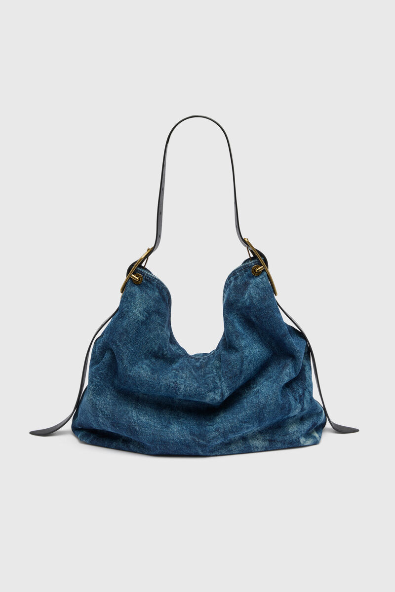 D-Line Denim Hobo Bag